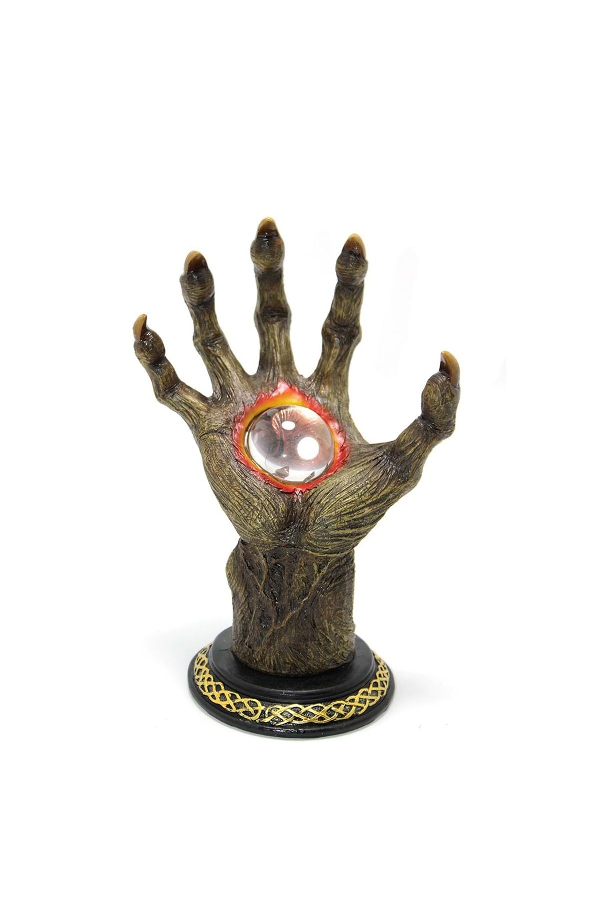 Mersi SHOP Kristal Küreli Büyücü Eli Figürü – 18x15x25 cm