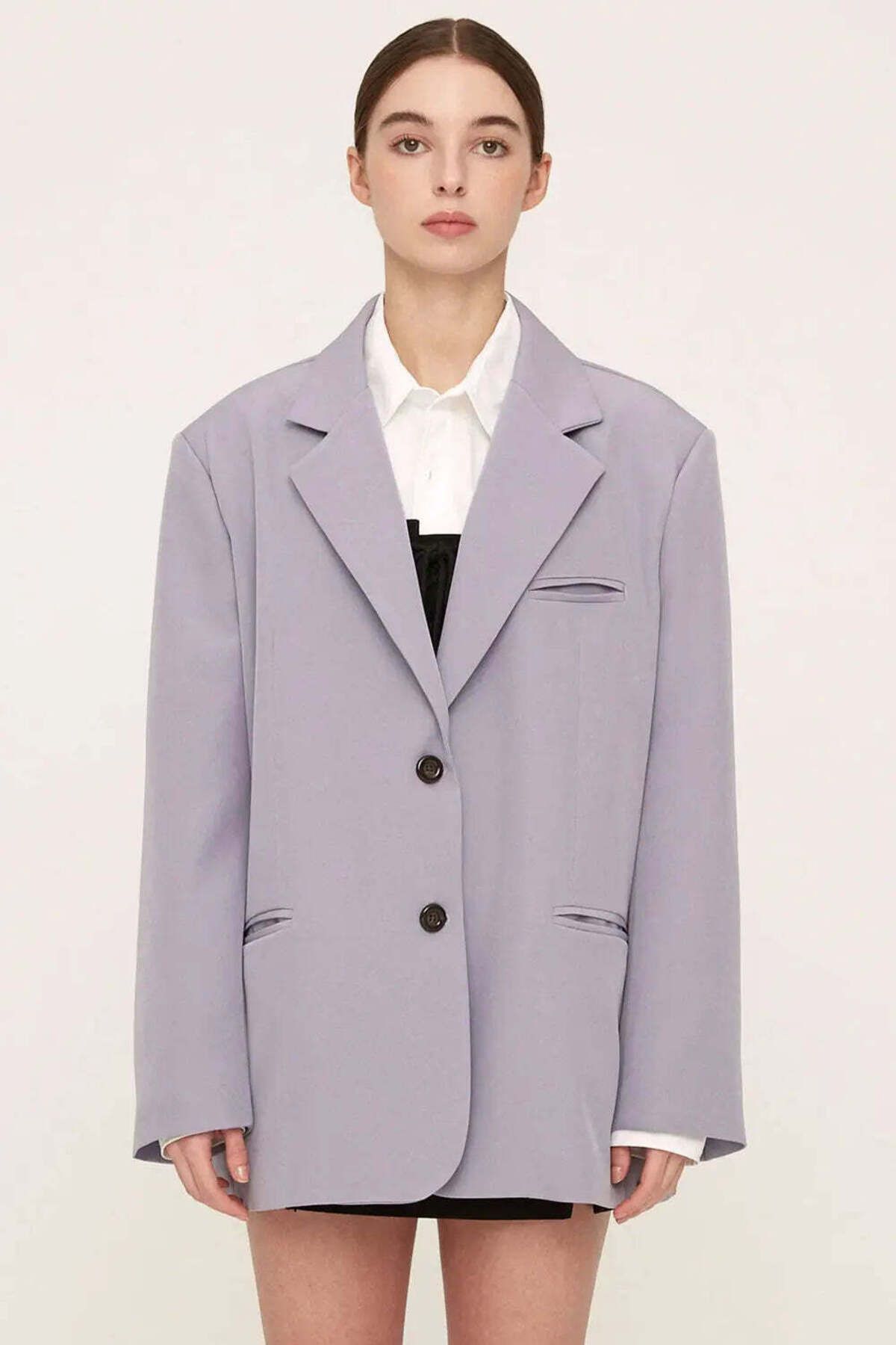 American Rag Cie Bronte Oversized Blazer - Lilac Renk, Modern ve Konforlu Şıklık