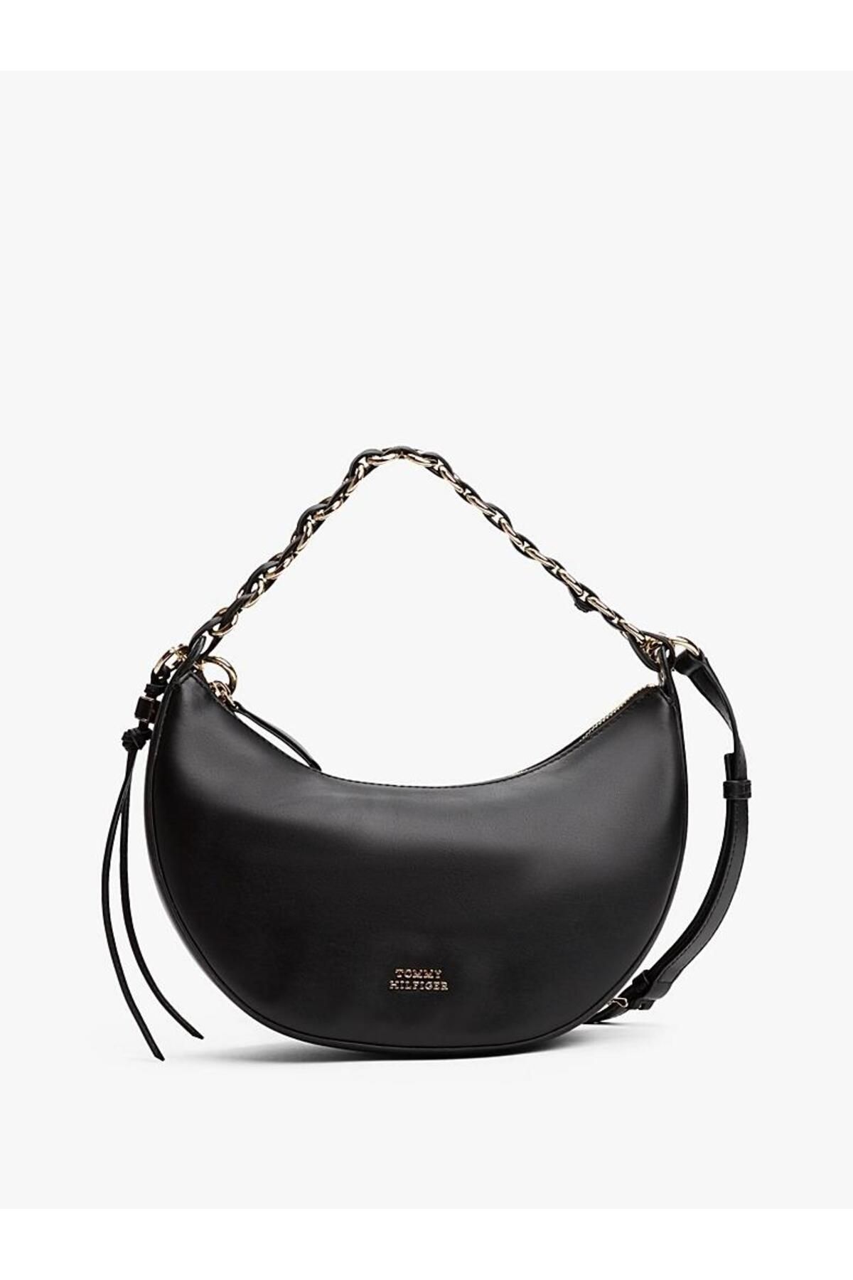 Tommy Hilfiger MOON LEATHER CROSSOVER SİYAH-OS
