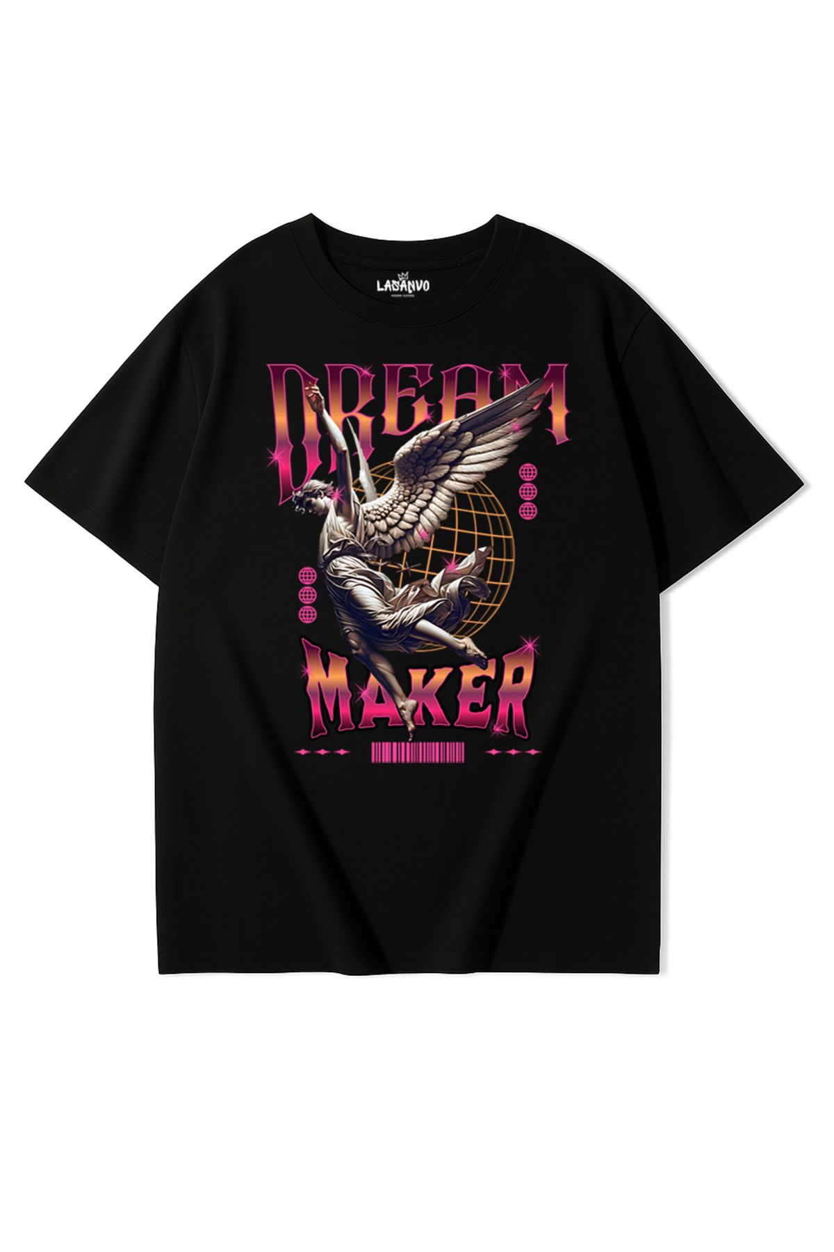 Lasanvo Unisex Oversize Dream Maker Melek T-shirt