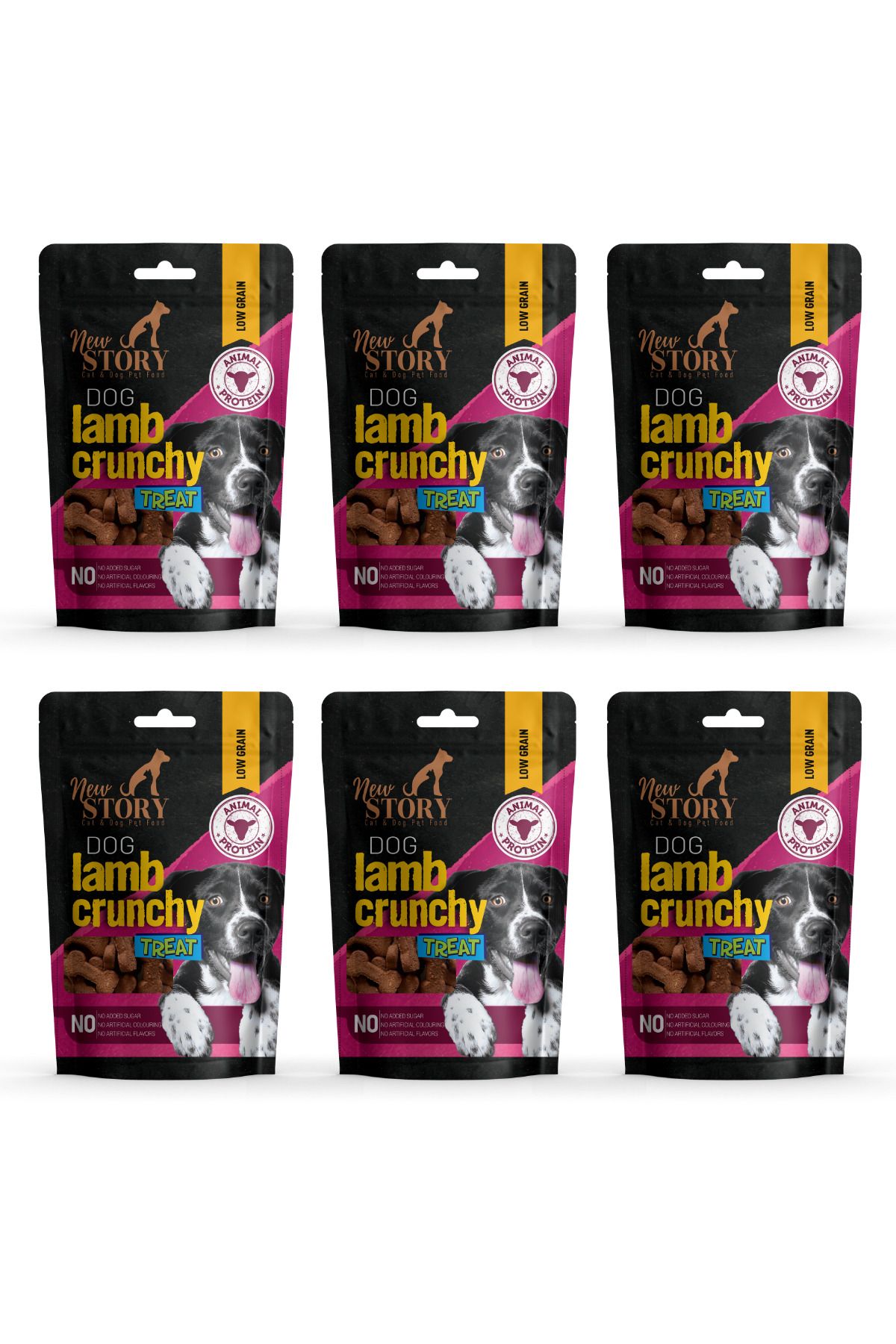 New Story Dog Lamb Crunchy 6x80Gr. Kuzu Etli, Köpek Ödül Maması
