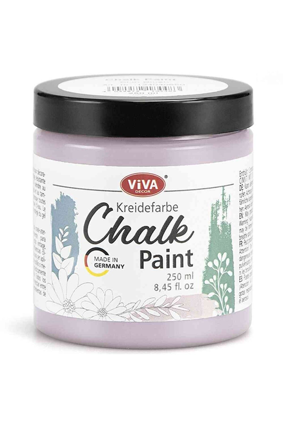 Viva Decor Vopsea Cremoasă Pentru Mobilă, Cu Cretă, Viva Decor, 250ml Mov Deschis - One Size