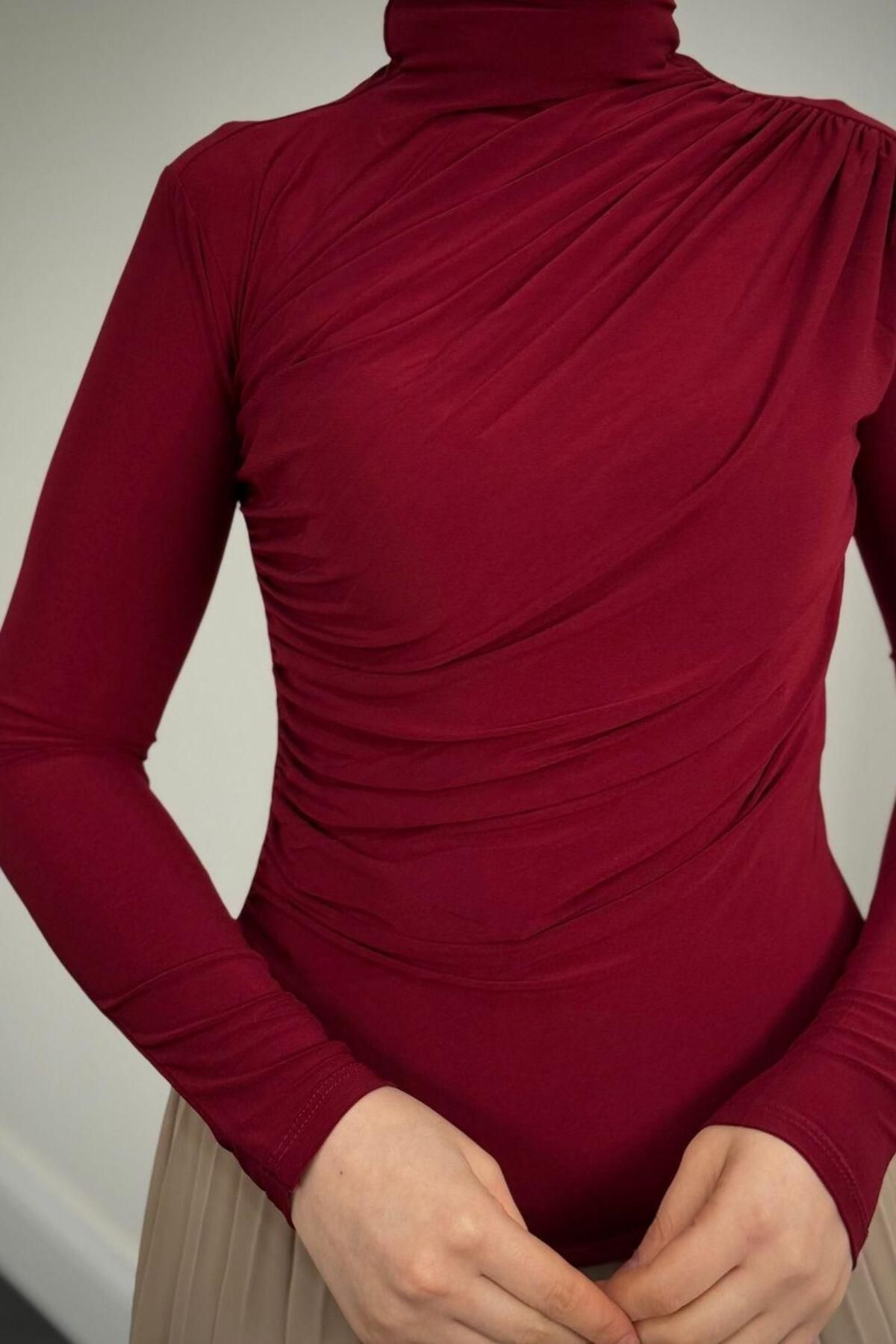 MERVEN AKYÜZ-Μπλούζα Normany Claret Red 3