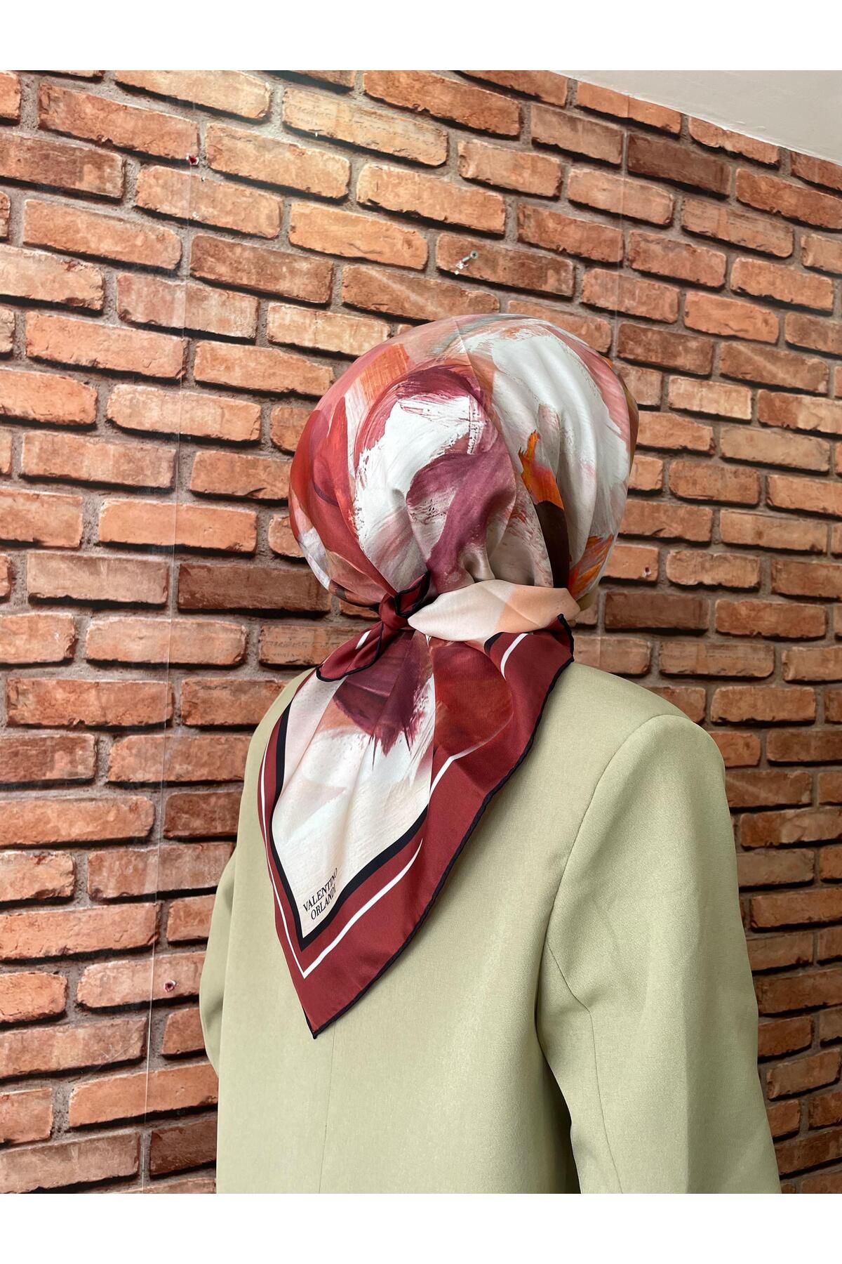 Valentino Orlandi twill ipek eşarp