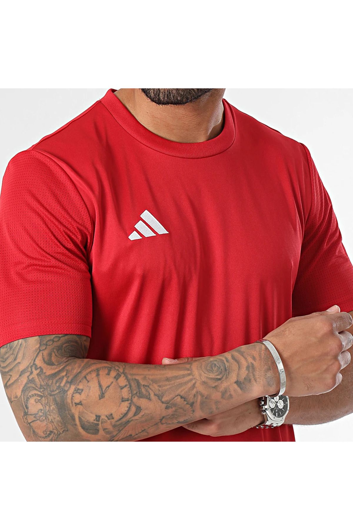 adidas-Ανδρικό μπλουζάκι προπόνησης κατάλληλο για καθημερινή χρήση και αθλητικό άνετο απλό μπλουζάκι 3