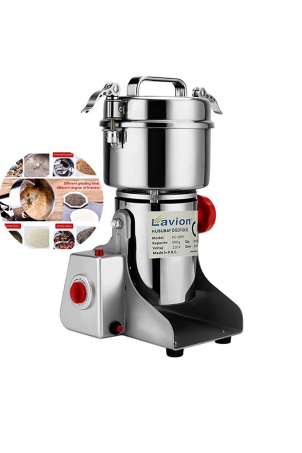 zerzembe Lavion Hc500 gr Hububat Öğütücü Tohum Öğütücü