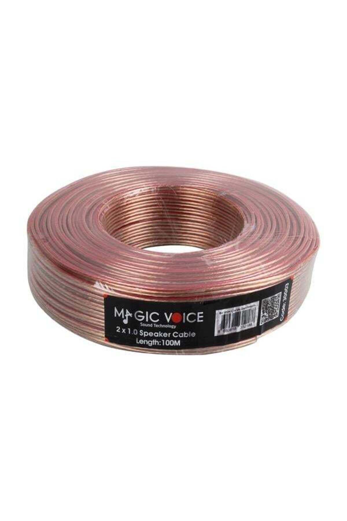Zayla Magicvoice 2X1,0 Mm Şeffaf 100 Metre Hoparlör Ses Sistemi Kablosu Mert Kablo