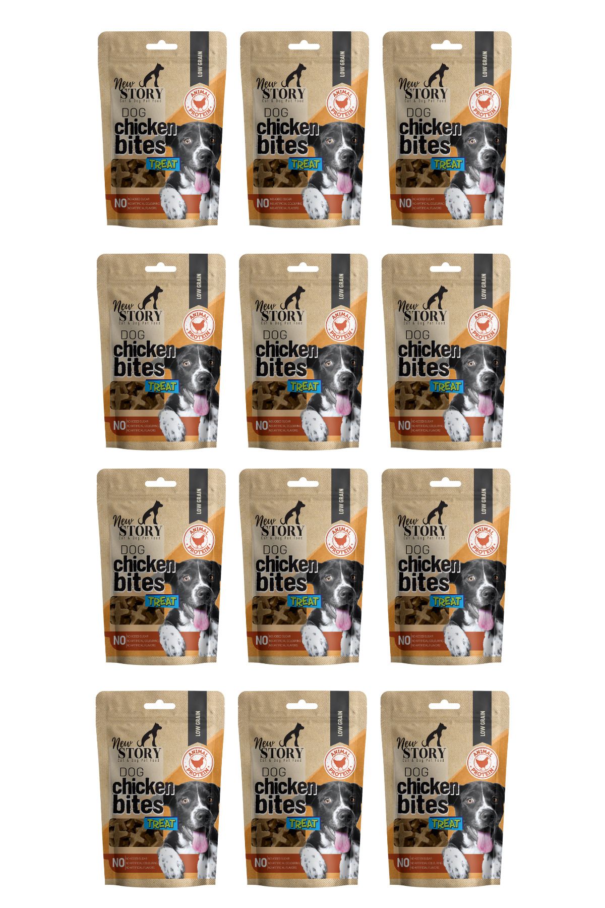 New Story Dog Chicken Bites 12x80Gr. Tavuklu, Köpek Ödül Maması