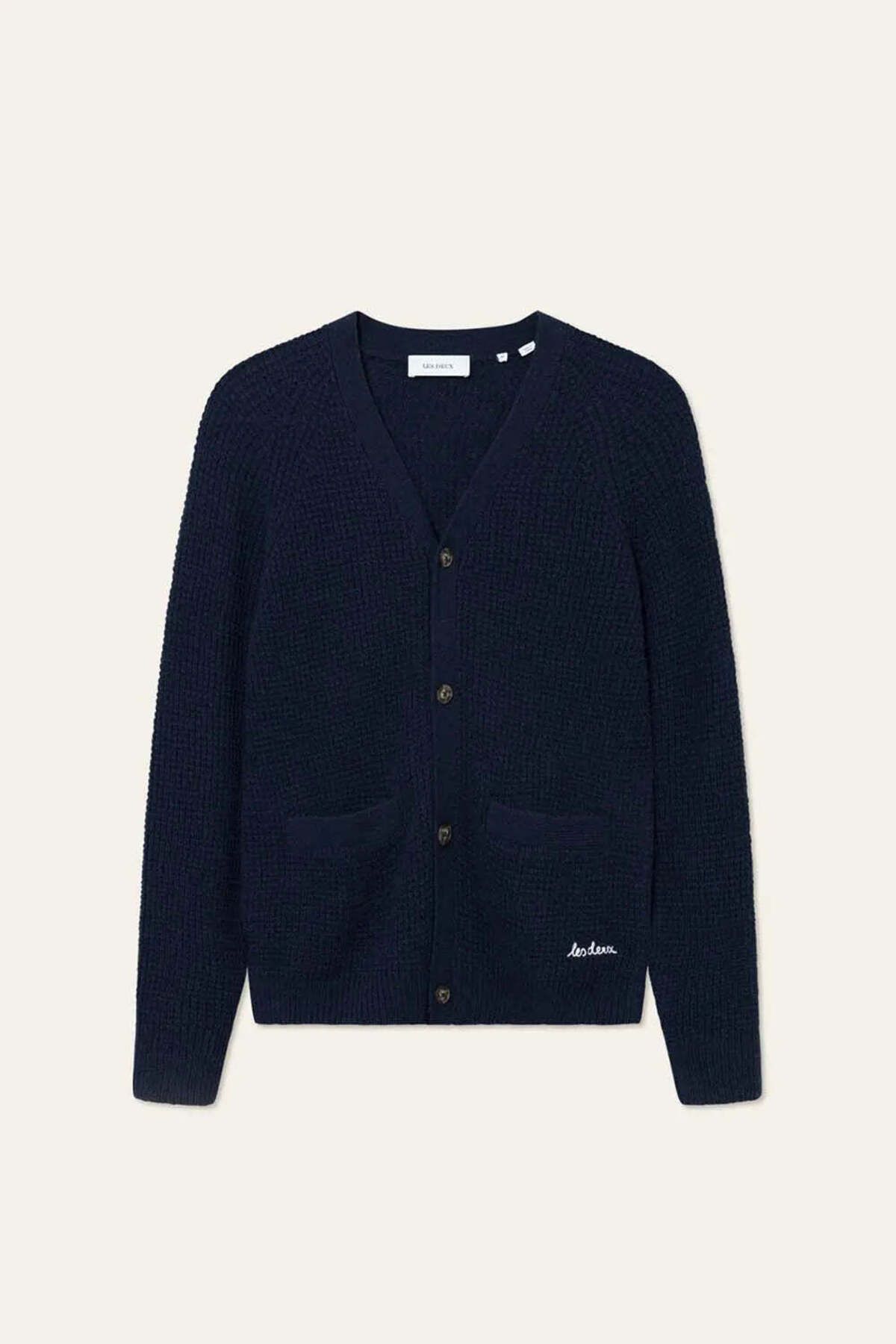 American Rag Cie Grady Waffle Cardigan: Şık V-Yaka Düzenli Fit Kışlık Kardigan