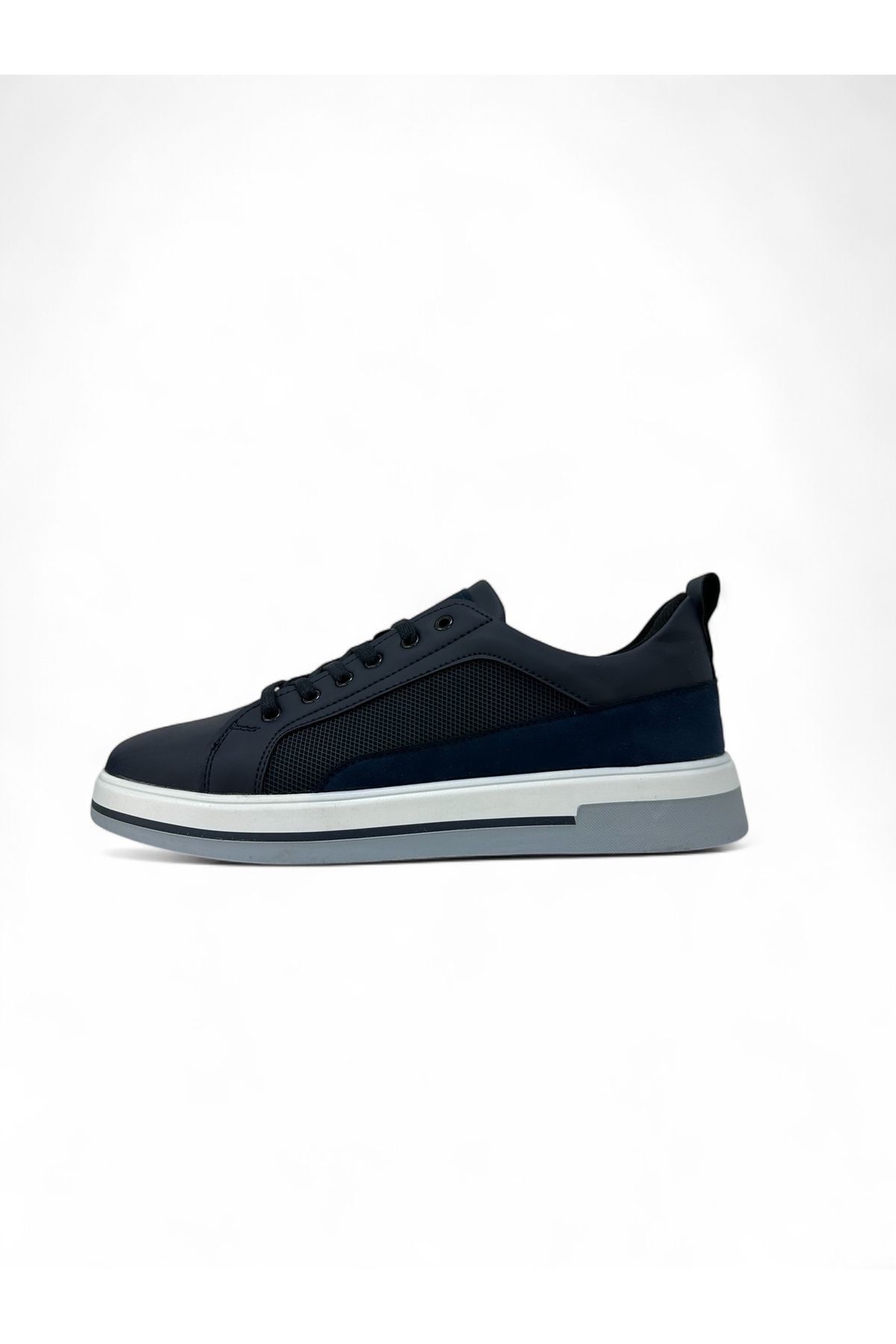 Butik Erkek Lacivert Bağcıklı Günlük Sneaker