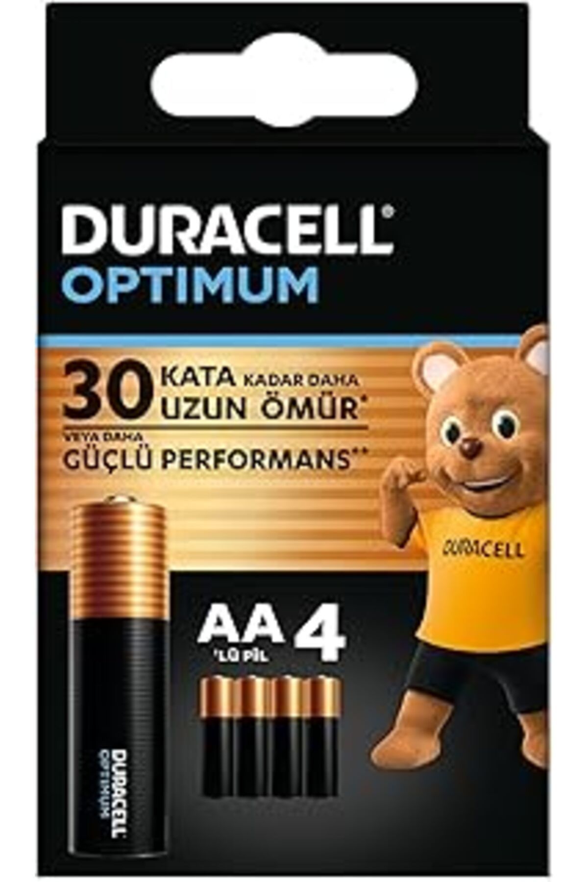 Mu Art Ahşap Optimum Aa Alkalin Kalem Pil (4'Lü Paket) 1,5V - Lr6 Mx1500