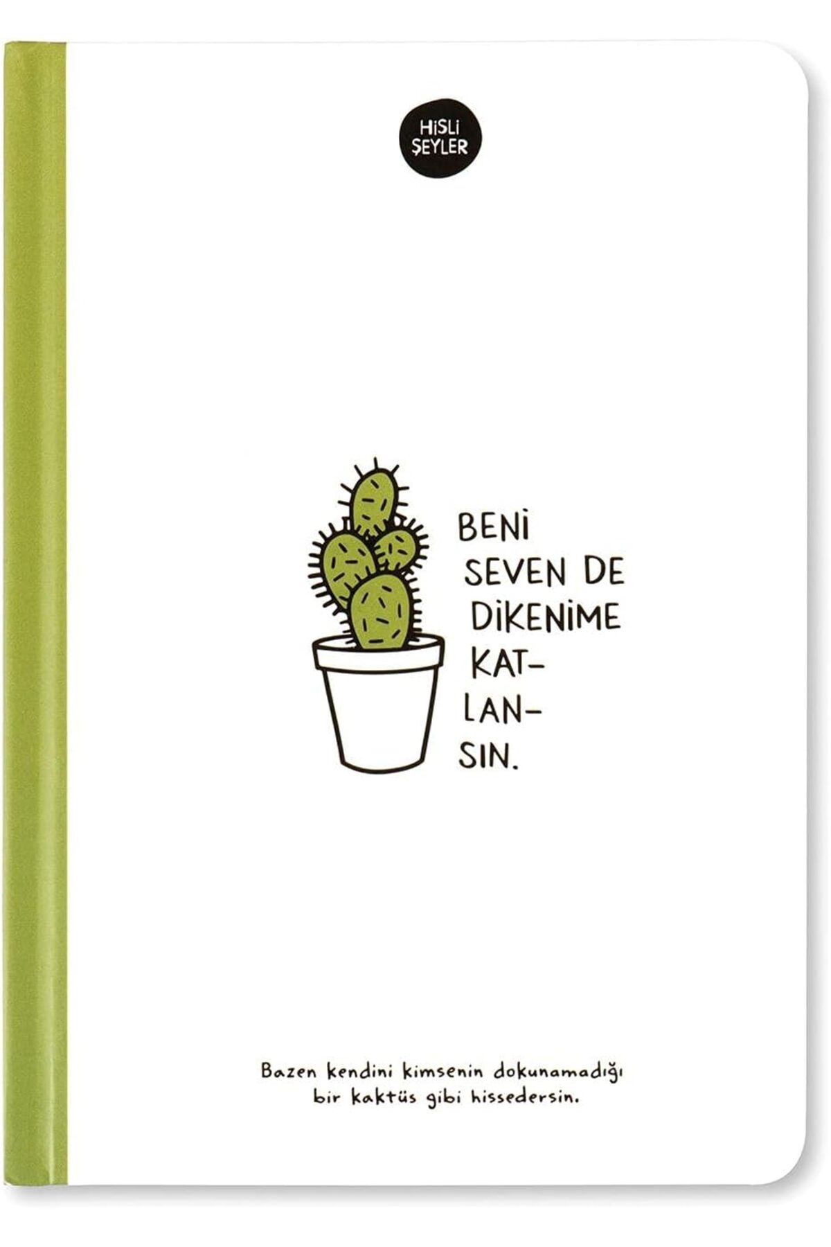 Keskin Colors Hisli Şeyler 14x20 Çizgili Defter - Beni Seven Dikenime Katlansın