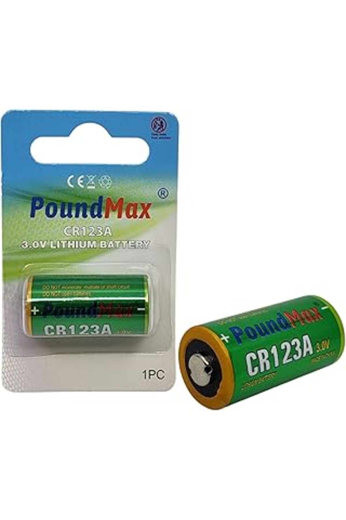 Roses Store Poundmax Cr123A 3 V Dl123A / El123A / Cr123A / Cr17345 Cr123 Lityum-İyon Fotoğraf Pili