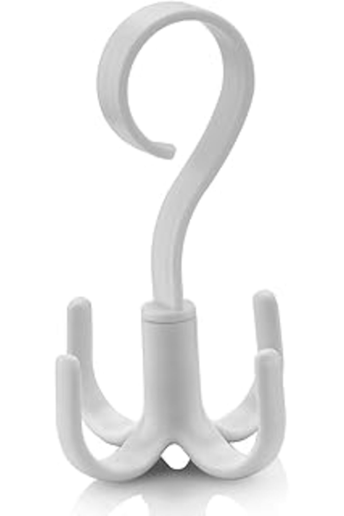 ASİTAN 360 Derece Döner 4 Kancalı Organizatör Askı, Kravat, Kemer, Çanta Ve Eşarp Için, 12X8X8 Cm