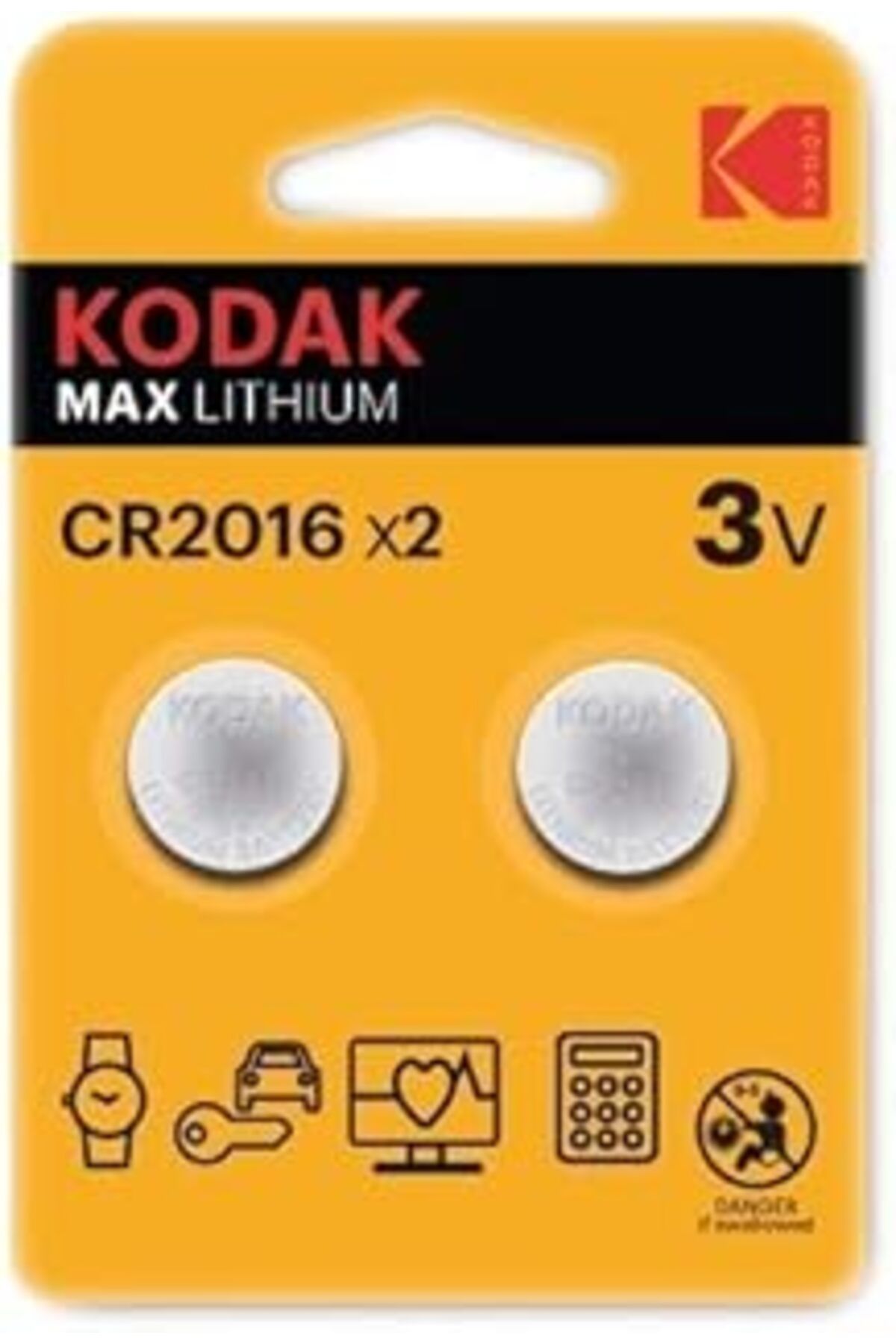 Roses Store Kodak 2 Adet Ultra Lityum Cr2016 Para Pil