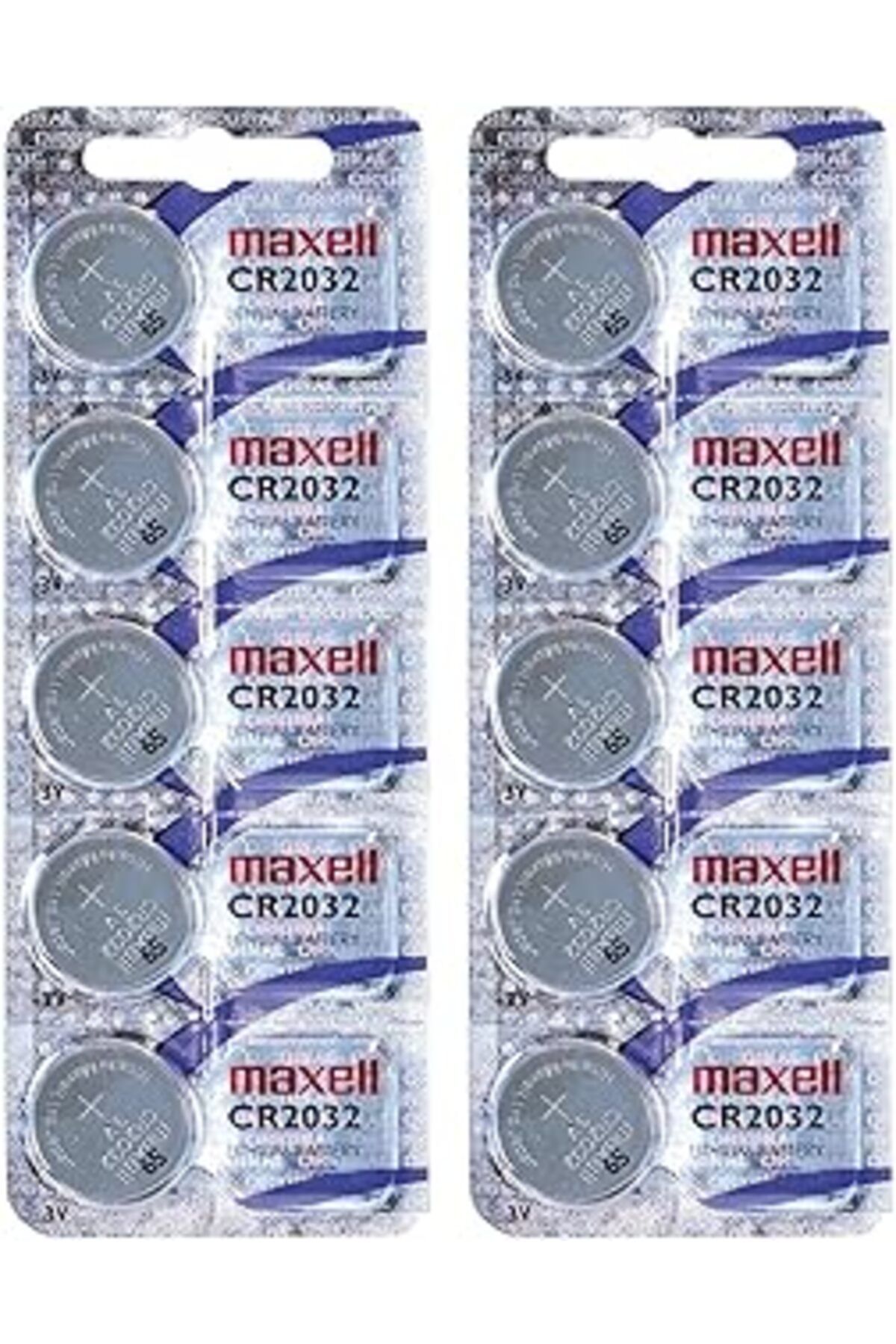 Pazarcan Maxell Cr2032 2032 Düğme Pil, Toplam 10 Adet
