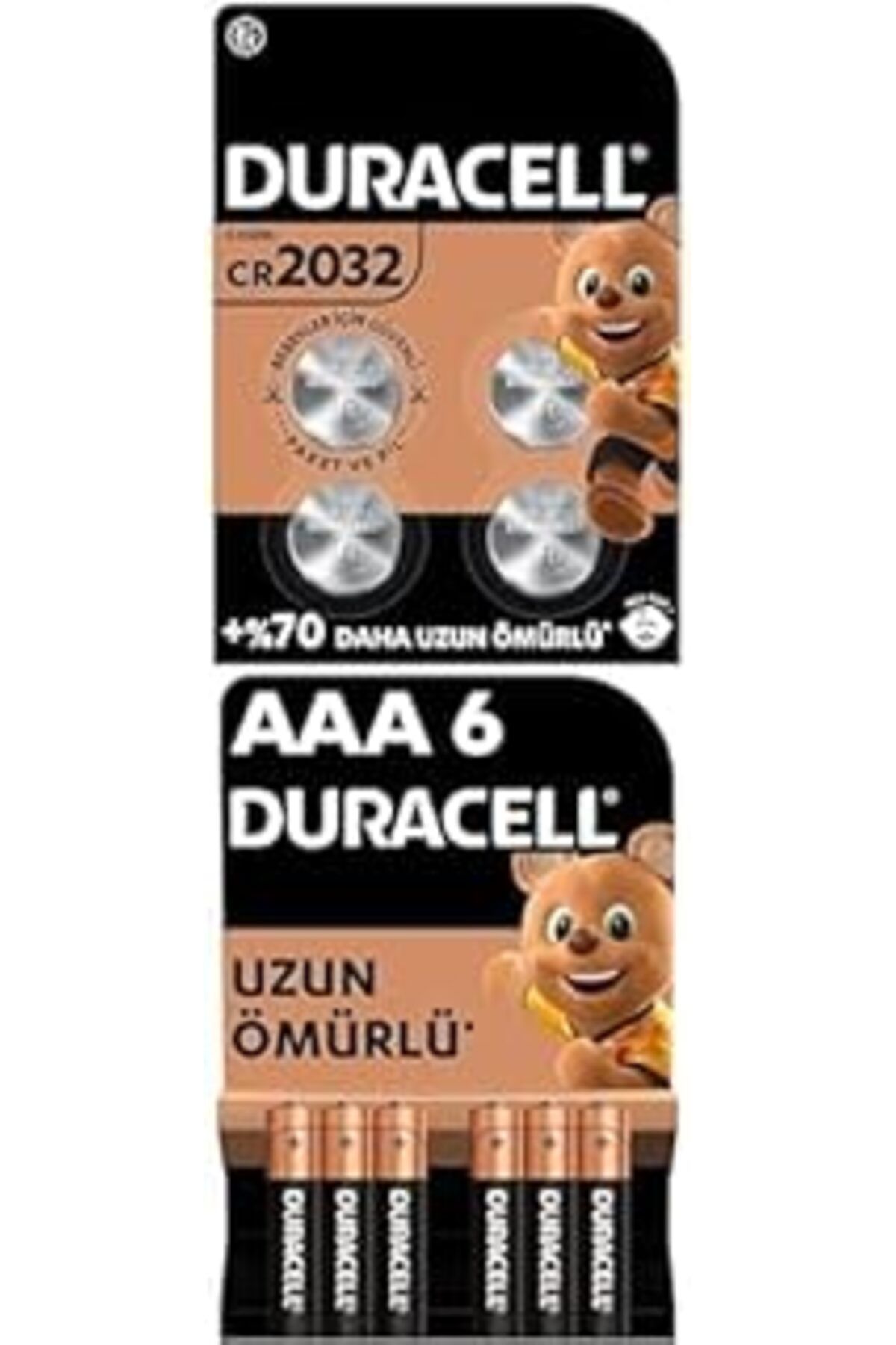 Roses Store 2032 Lityum Düğme Pil 3V 4'Lü +Alkalin Aaa Ince Piller 6'Lı Paket