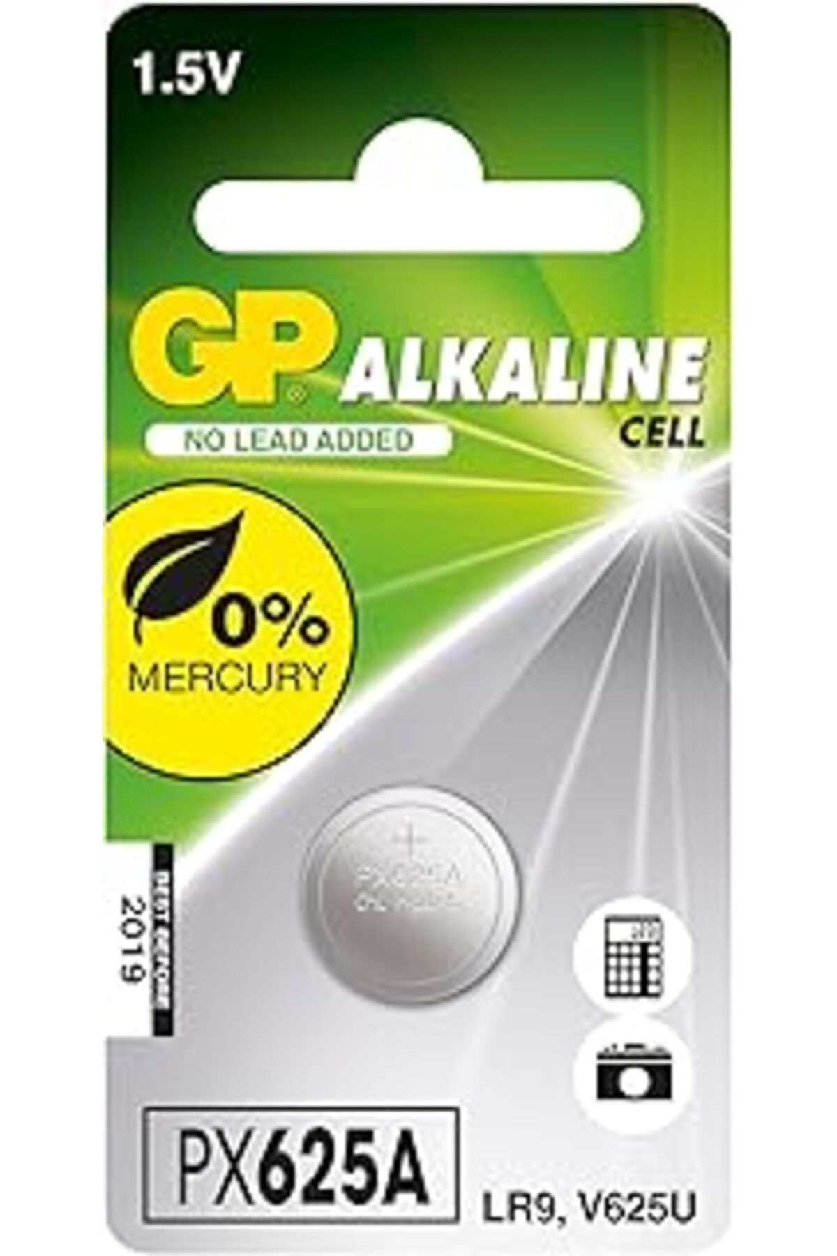 Pazarcan Gp Batteries Gppx625A Alkalin Px625A/Lr9 Boy Pil, 1.5 Volt, Tekli Kart