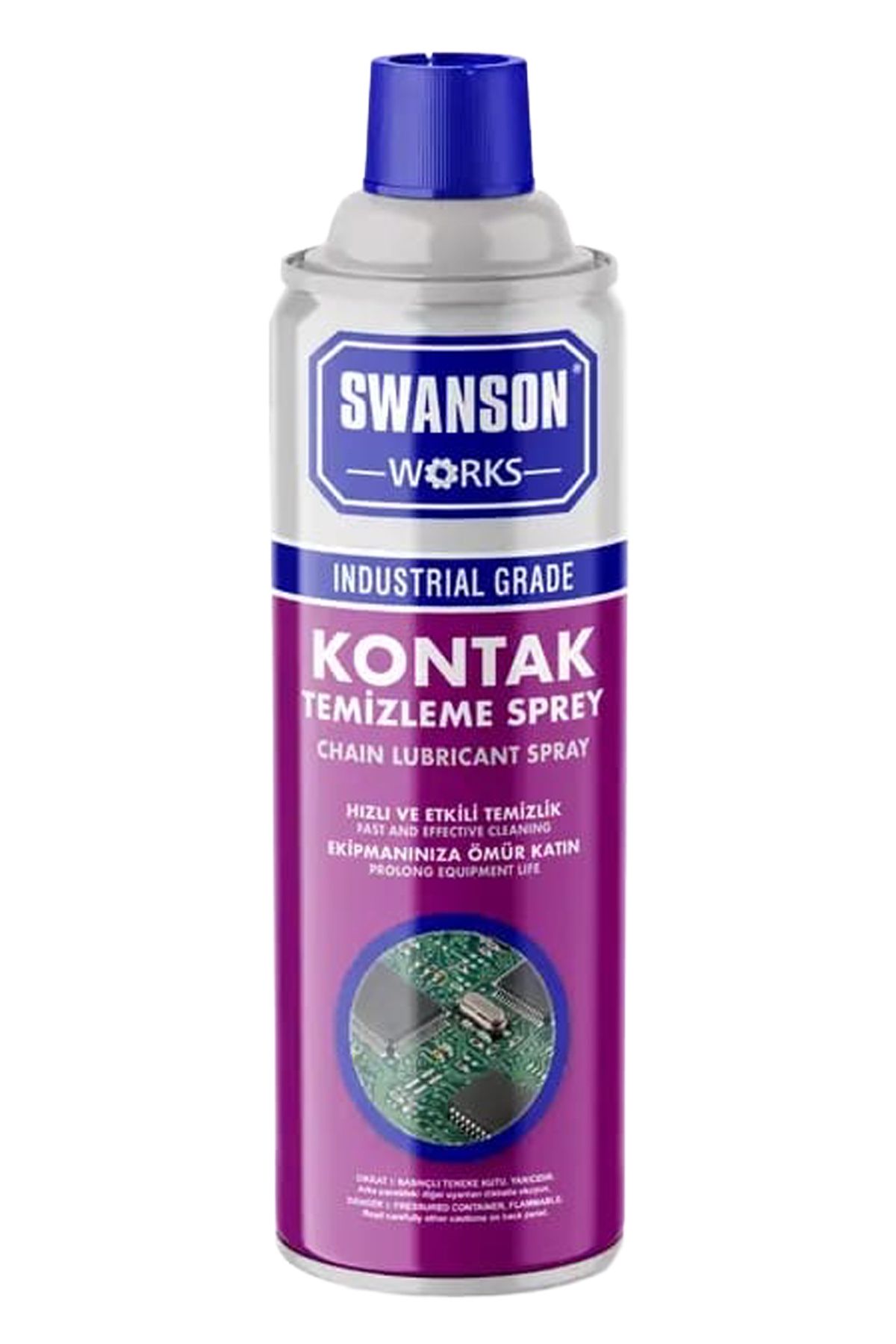 SWANSON WORKS Kontak Temizleme Spreyi 400 ML -- Elektronik Kart Devre Soket Temizleyici Sprey Yağsız