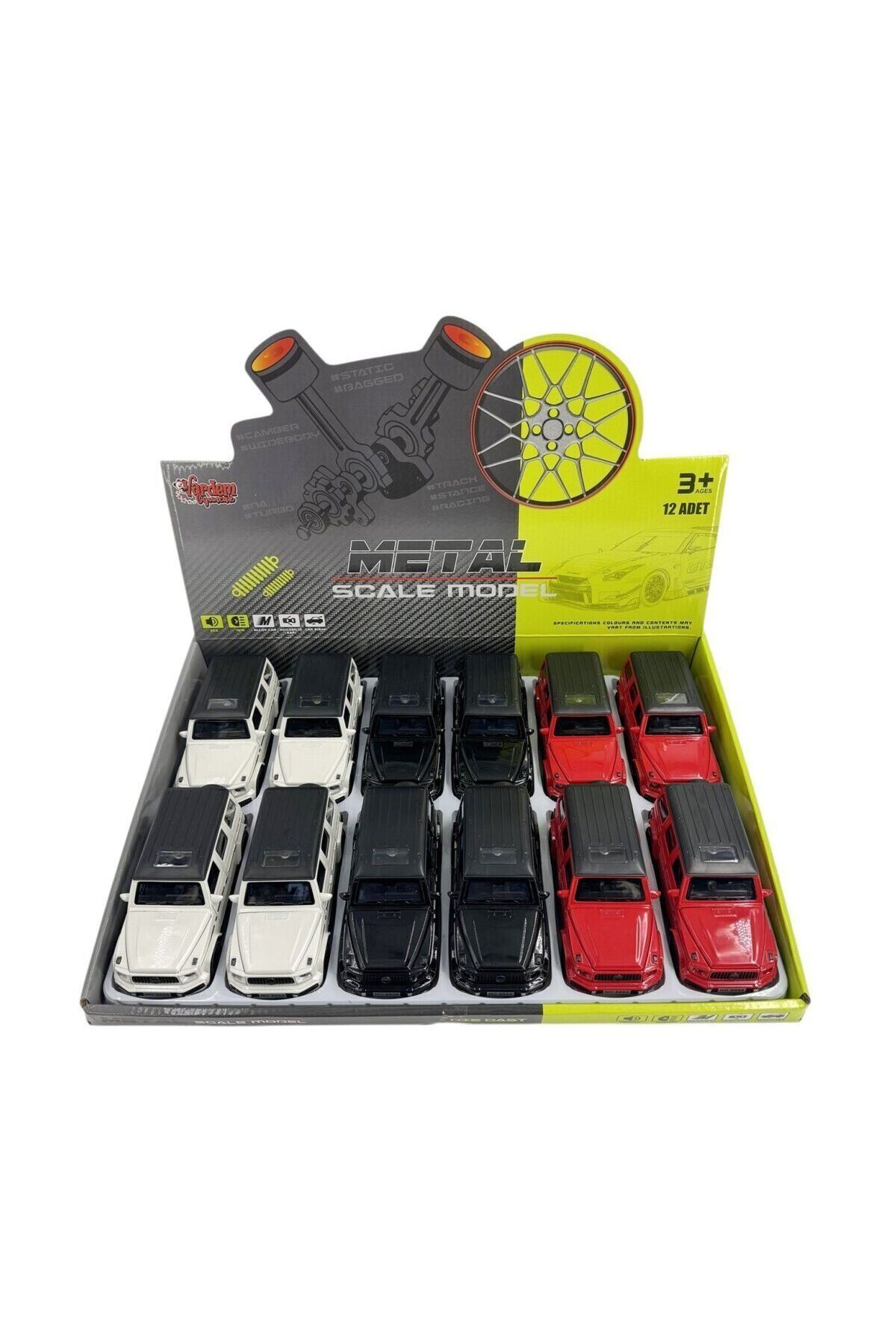 Aymir Ticaret KM-3271D Vardem Çek Bırak Işıklı ve Sesli Model Mrs Metal Araba 1:32
