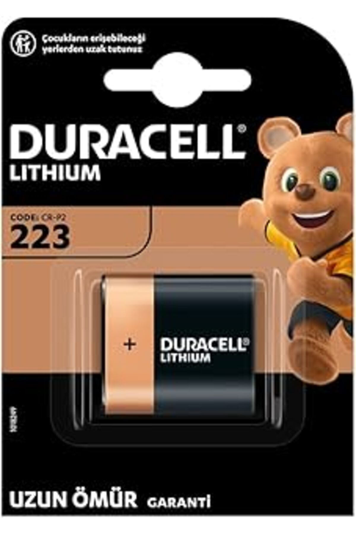 TBSProjects 223 Yüksek Güçlü Lityum Fotoğraf Pili (1'Li Paket) 6V (223 / Cr-P2) Dijital Fotoğraf Makinelerinde