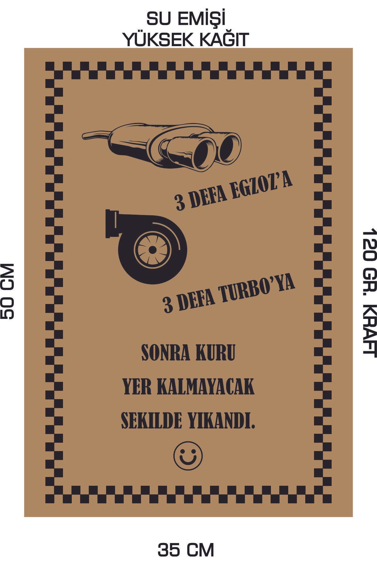 duha trend 35x50 120 Gr. Kraft Kağıt Oto Paspası Gusül 50 Adet