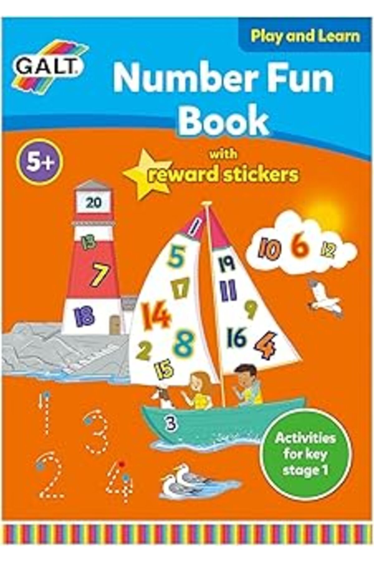 Mu Art Ahşap Galt Number Fun 5 Yaş+ Aktivite Kitabı (L3143B)