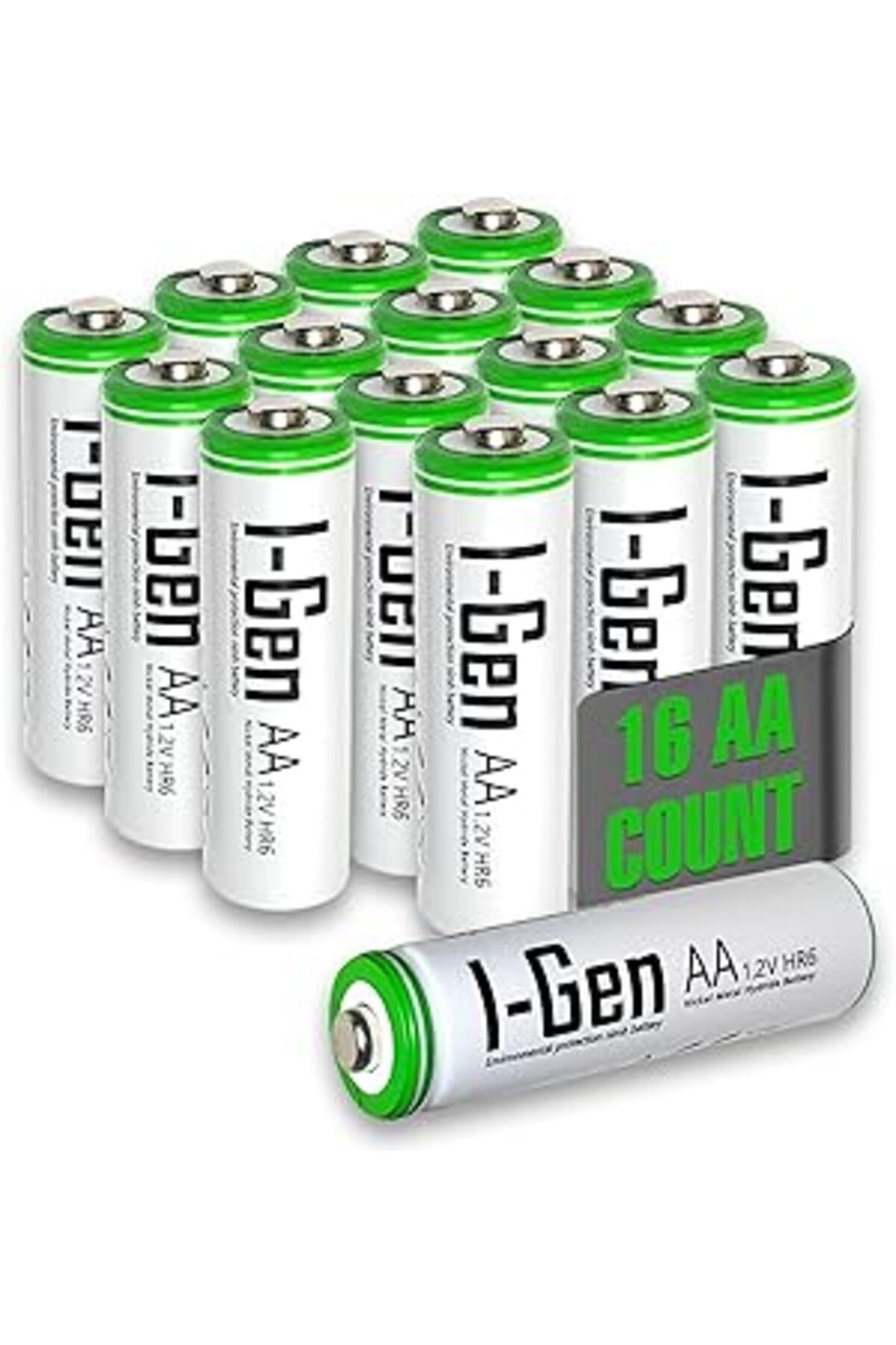 Qedii I-Gen B135 16 Adet Aa 2700 Mah Şarj Edilebilir Kalem Pil 1.2V Ni-Mh Şarjlı Pil
