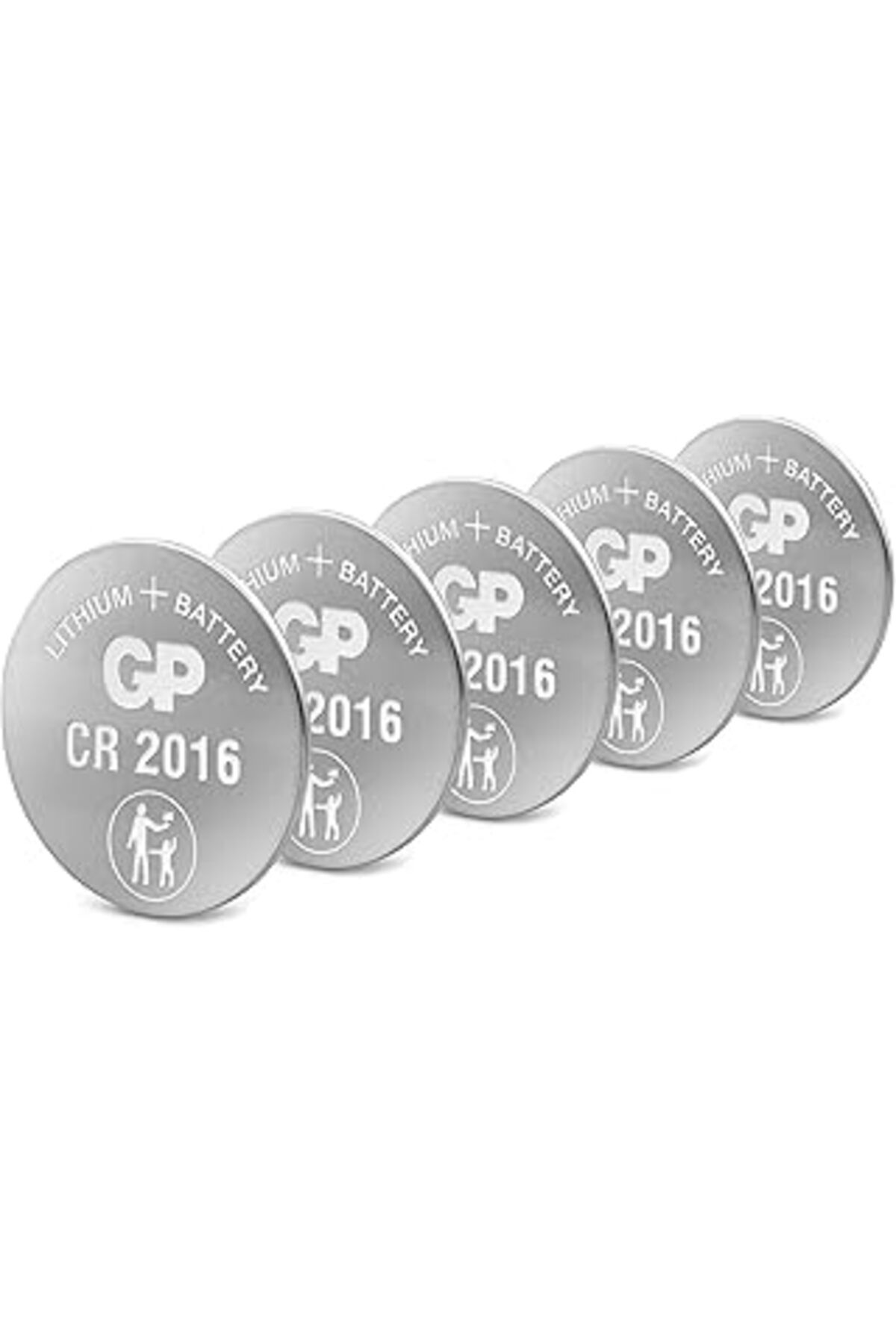 Pazarcan Gp Batteries Cr2016 2016 Boy Lityum Düğme Pil, 3 Volt, 5'Li Kart