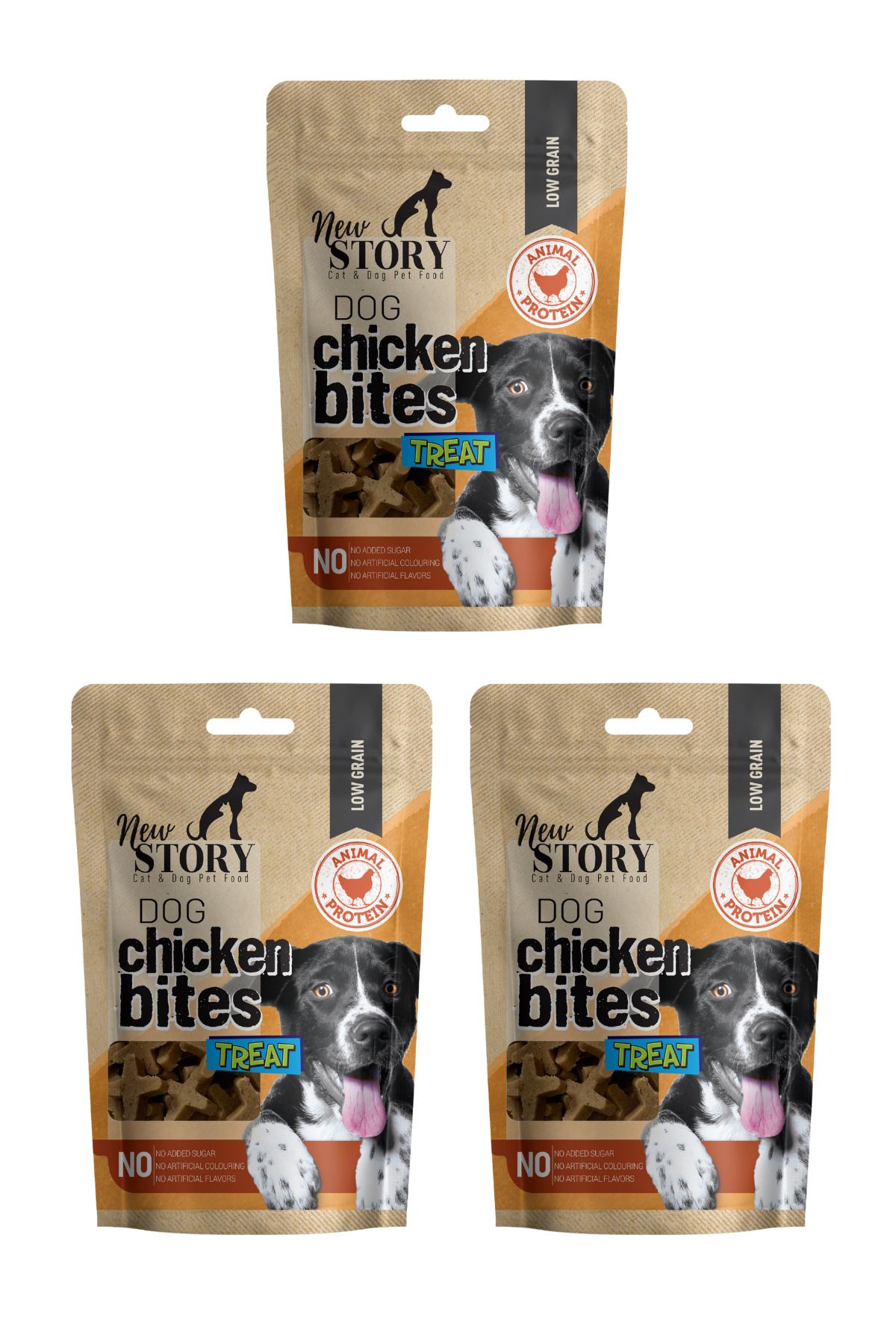 New Story Dog Chicken Bites 3x80Gr. Tavuklu, Köpek Ödül Maması