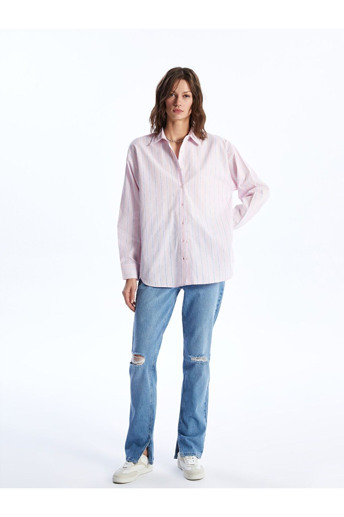 LC Waikiki Mavi Yüksek Bel Slim Fit Kadın Jean Pantolon