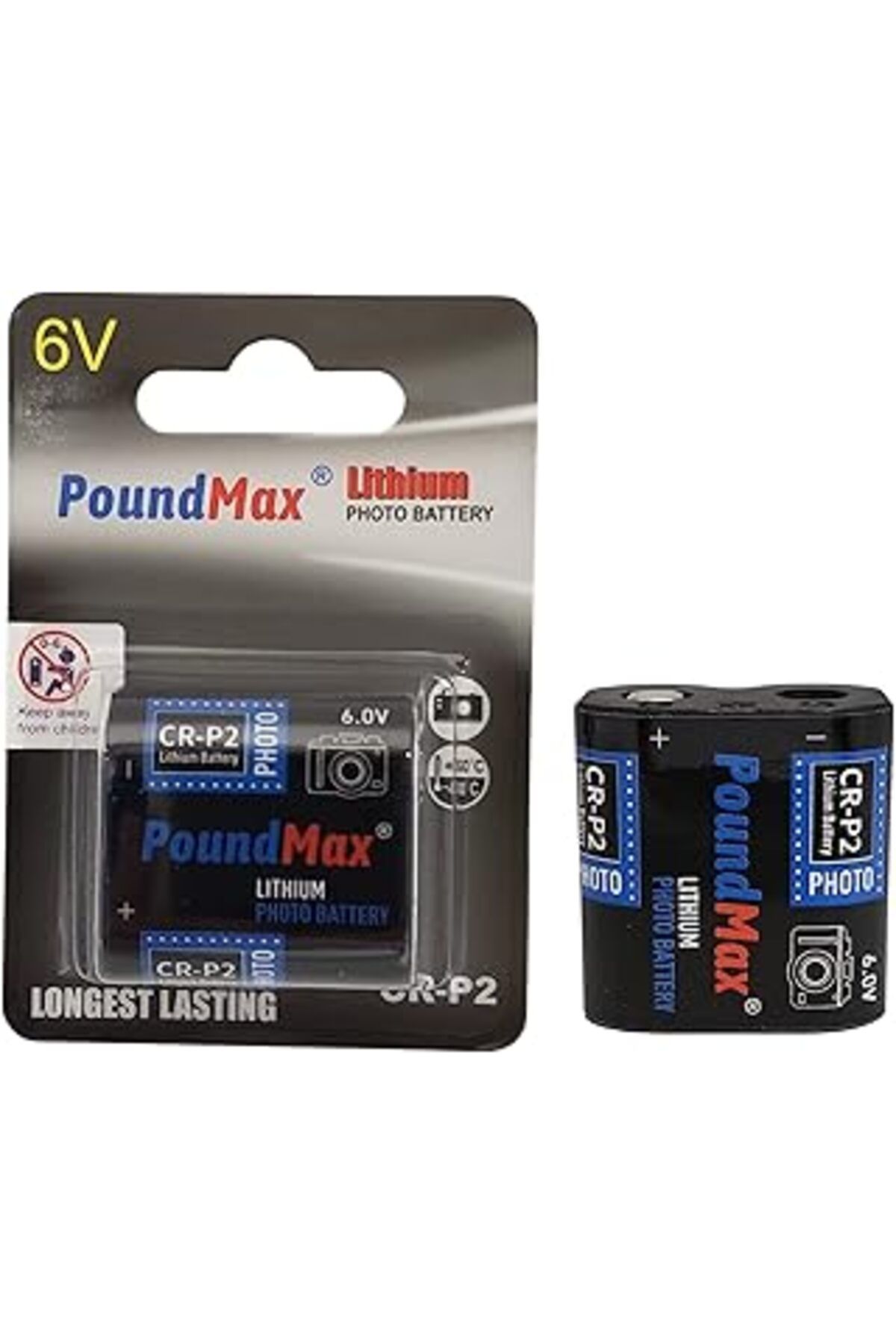 Roses Store Crp2 6V Poundmax Lityum Güç Fotoğraf Pili Cr-P2 223 Cr223 Dl223