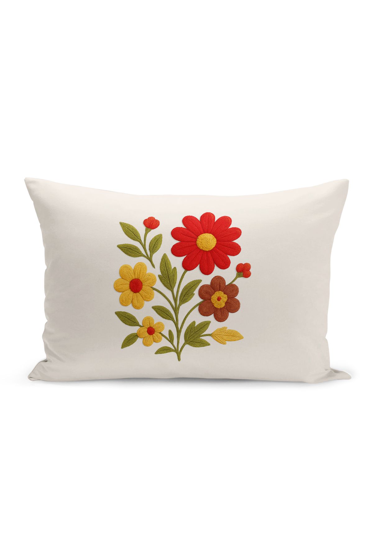 Bertille Home-Set de 3 huse de pernă cu imprimare digitală pe două părți (aspect de broderie cu model de puncție) 5