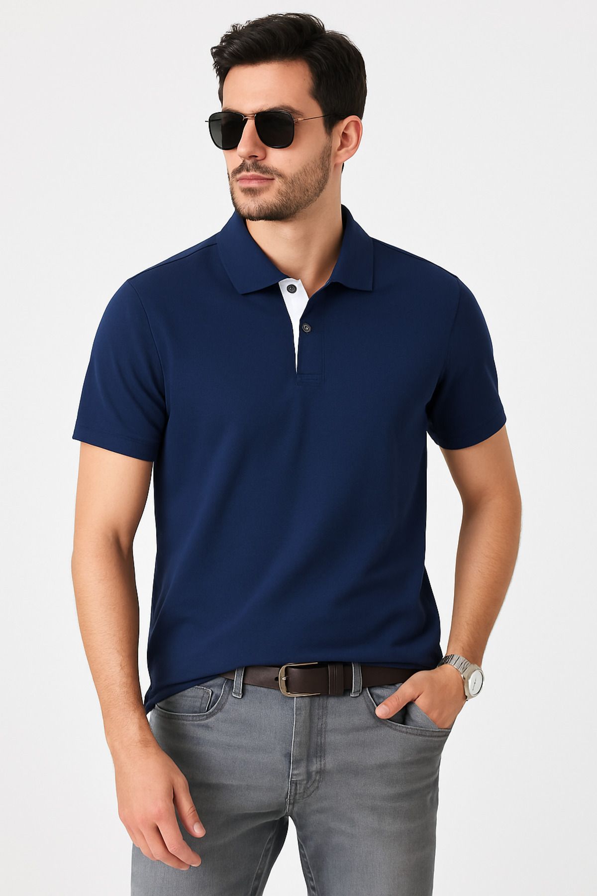 UOMOPARK 2127-2 Cool Touch Polo Erkek Regular Fıt Yazlık Tişört