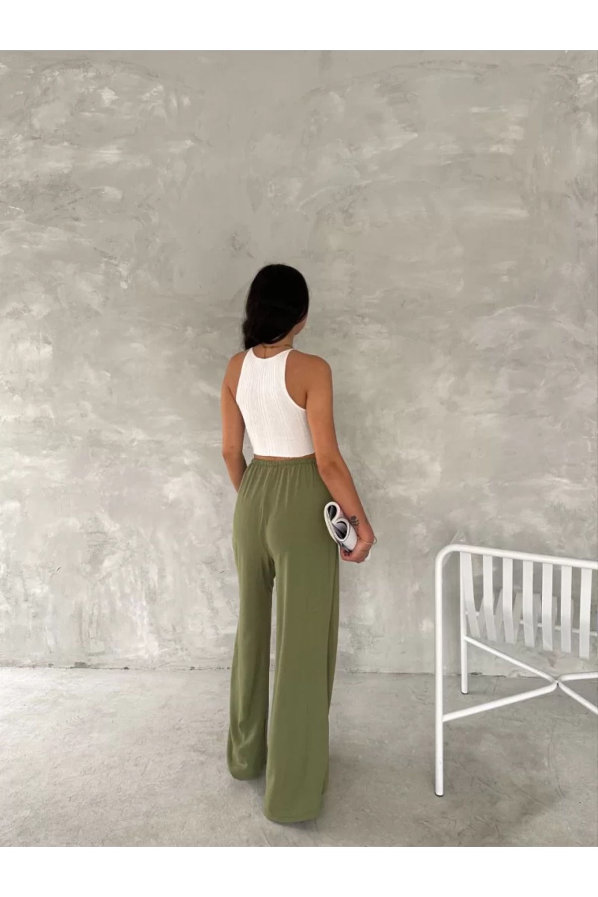 ruum fashions Ayrobin Oversize Kadın Pantalon