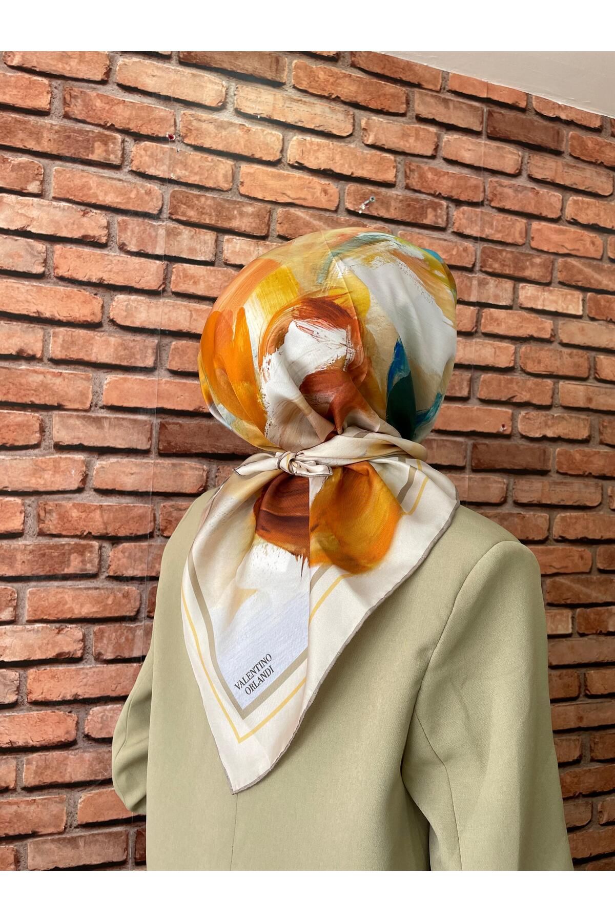 Valentino Orlandi twill ipek eşarp