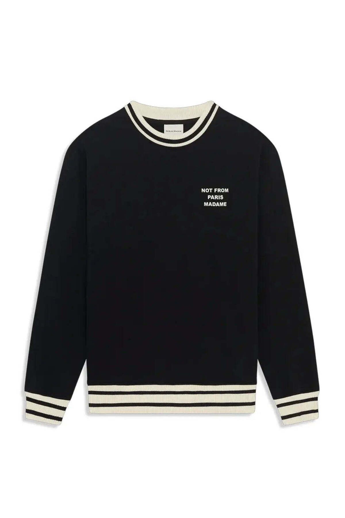 American Rag Cie Erkekler İçin Slogan Baskılı Fırçalı Pamuk Sweatshirt - Rahat Oturuş