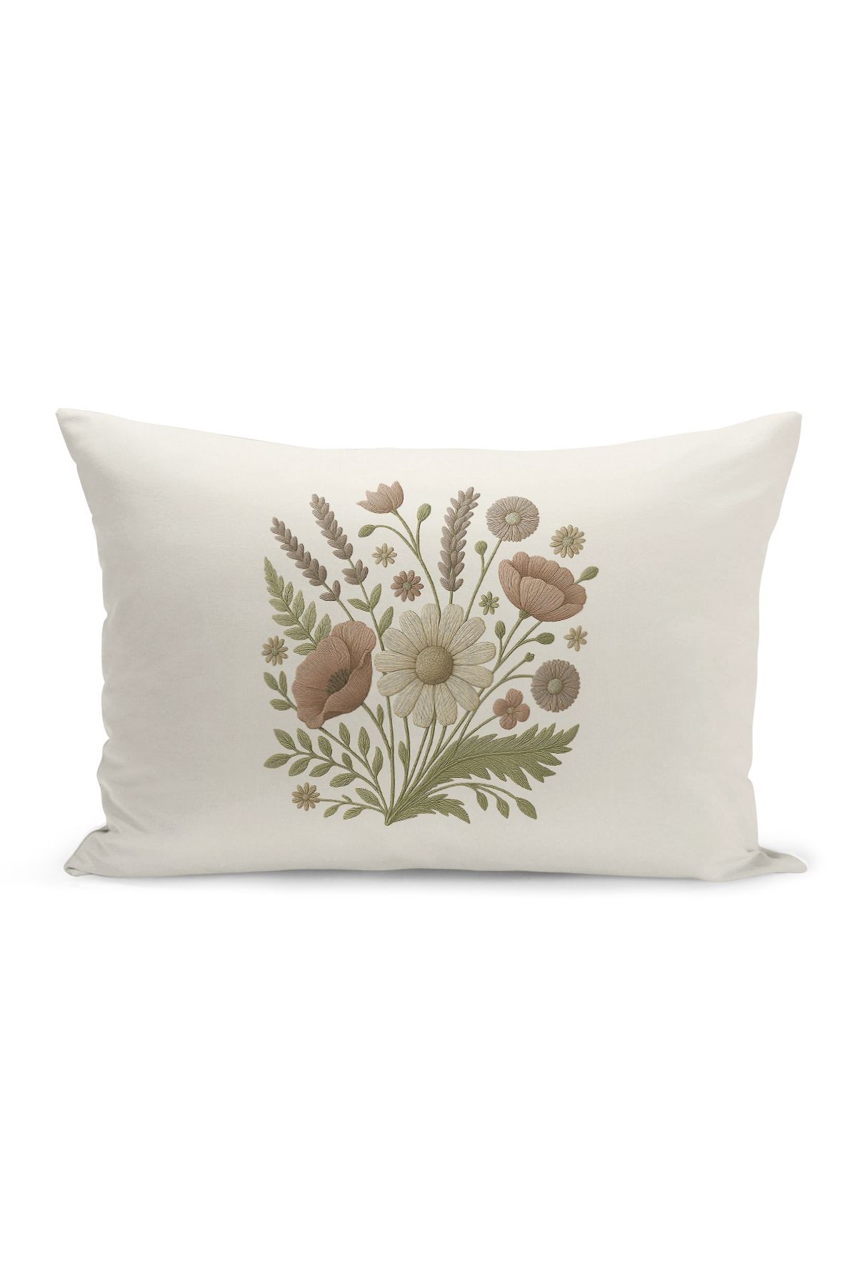 Bertille Home-Set de 3 huse de pernă cu imprimare digitală pe două părți (aspect de broderie cu model de puncție) 5