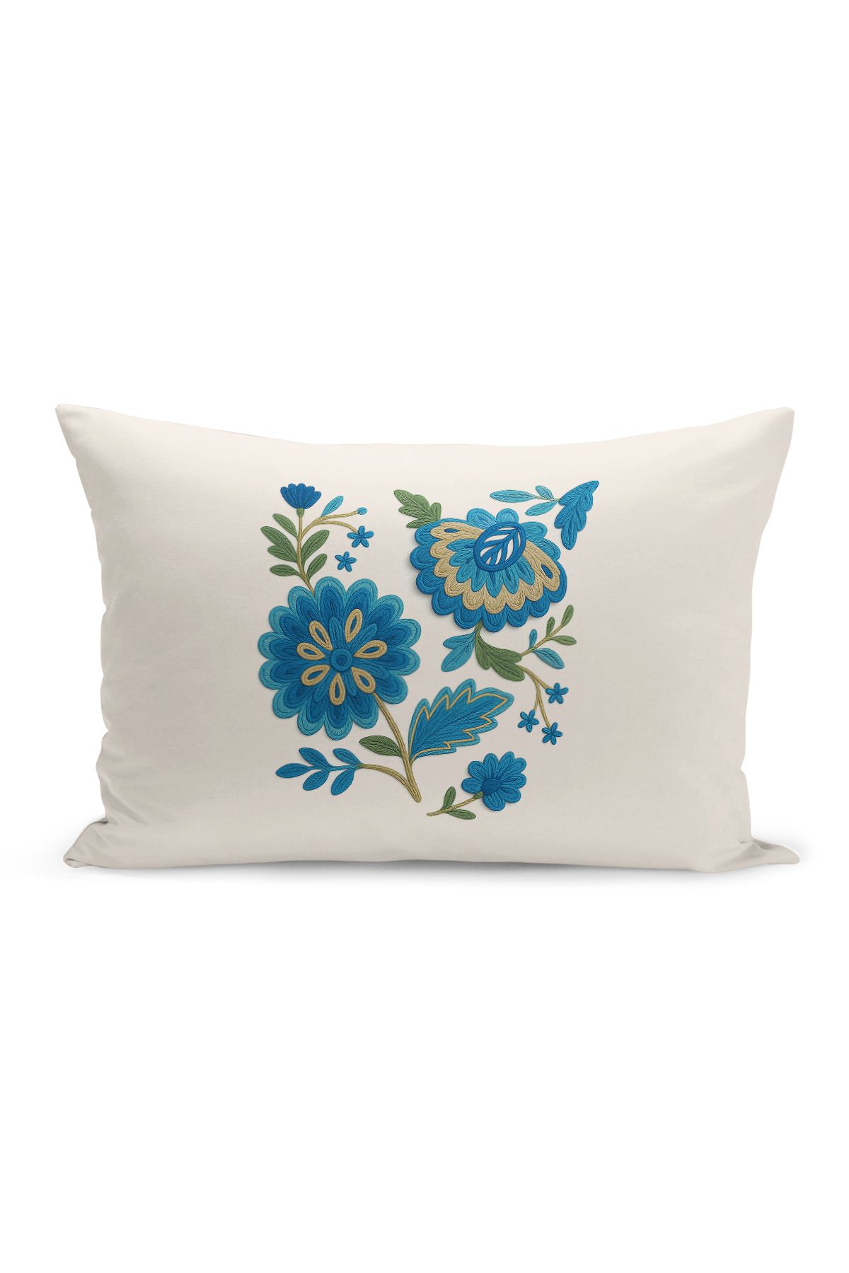 Bertille Home-Set de 3 huse de pernă cu imprimare digitală pe două părți (aspect de broderie cu model de puncție) 5