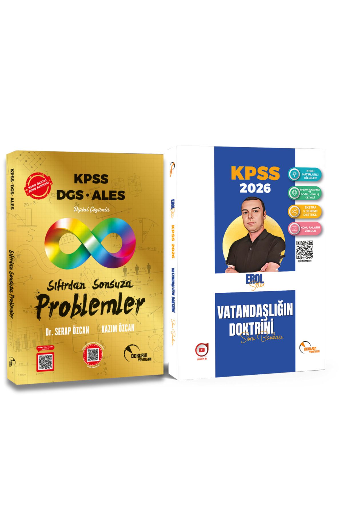 Doktrin Yayınları 2026 KPSS Vatandaşlık Seti (2026 KPSS Vatandaşlığın Doktirini + KPSS DGS ALES Problemler)