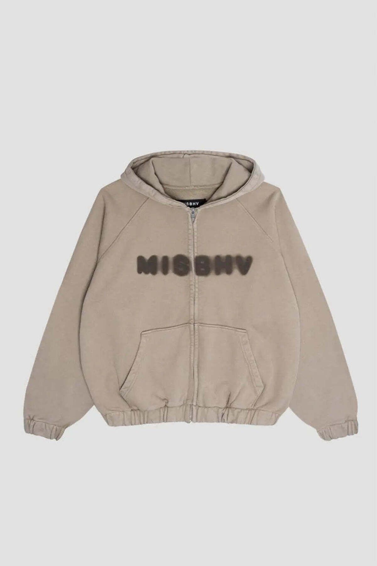 American Rag Cie Vintage Bej Community Fermuarlı Kapüşonlu Sweatshirt - Rahat Kesim ve Şık Tasarım