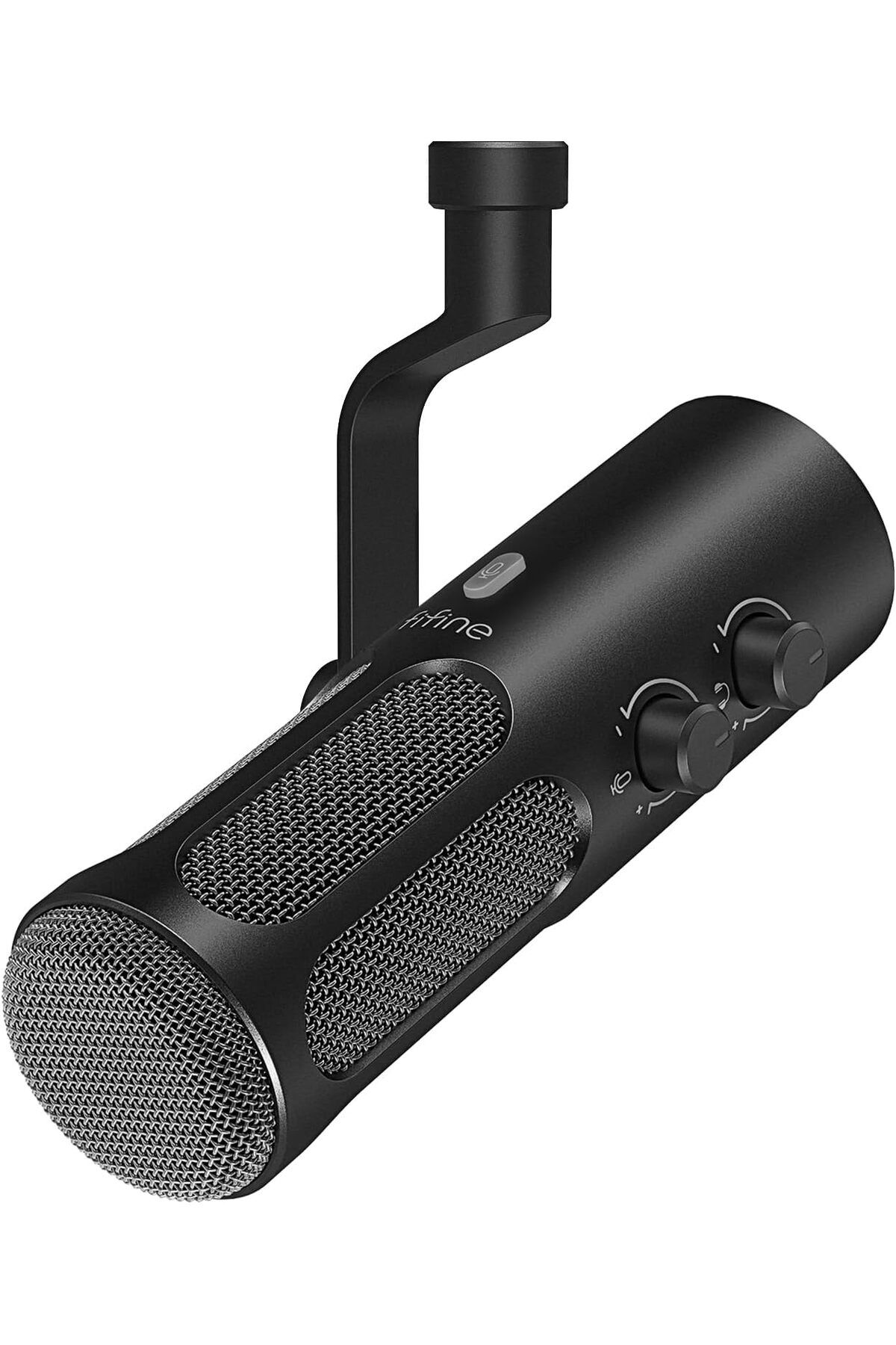 Fifine-XLR/USB Podcast Dynamic Microphone for Streaming, Studio XLR Microphone, PC Streamer Mic All 1