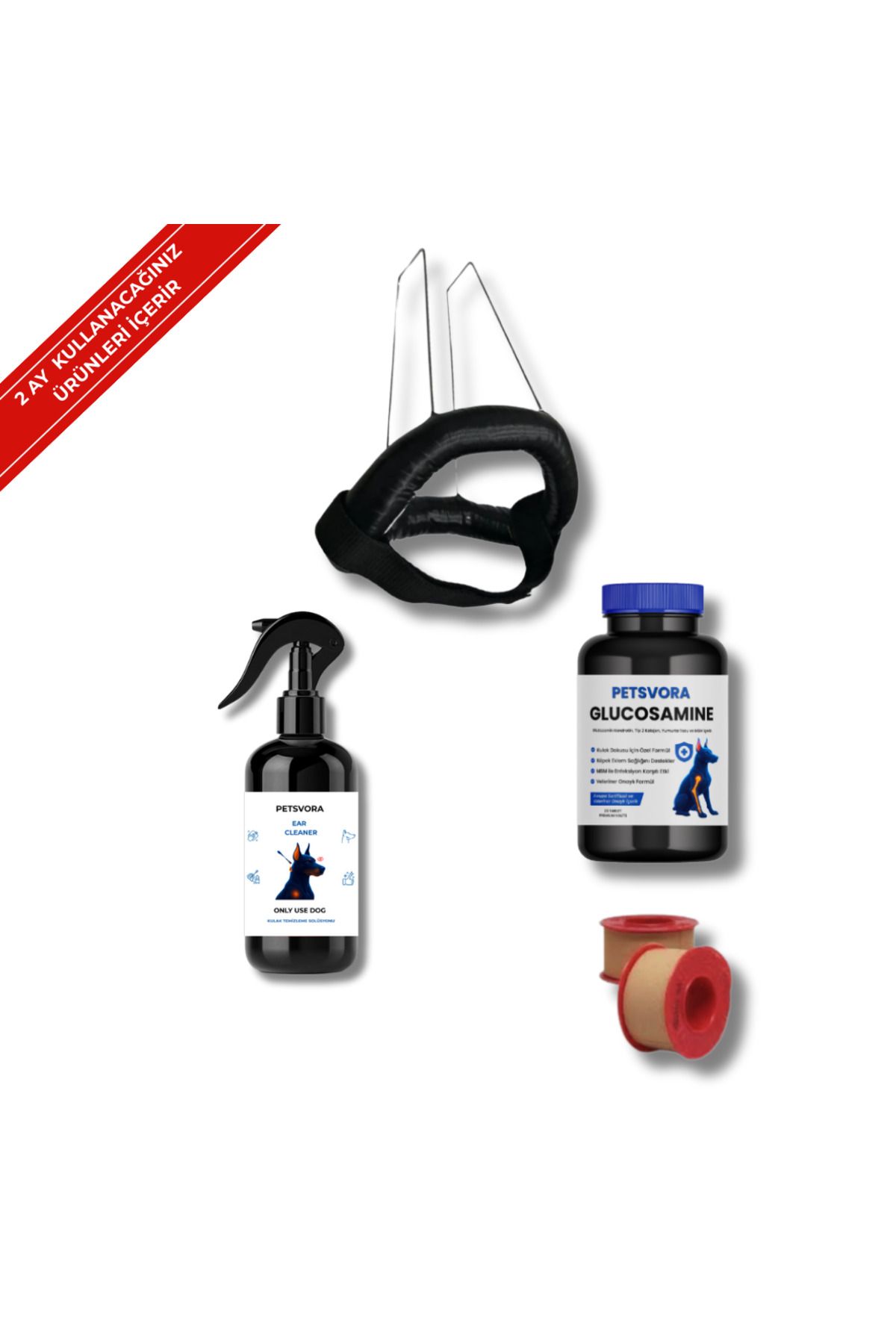 PTS STORE Doberman Kulak Dikleştirme Aparatı Set 1 (2-7 AY)