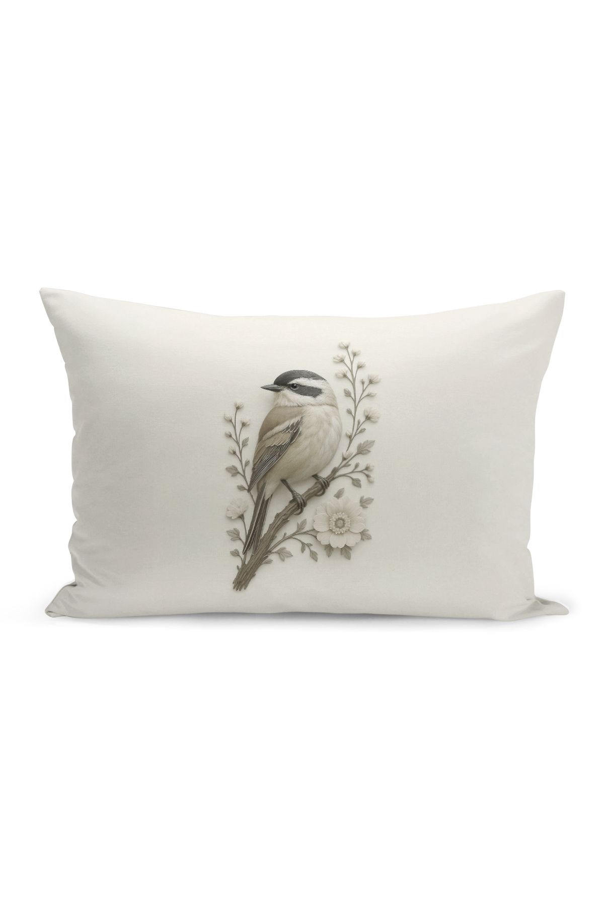 Bertille Home-Set de 3 huse de pernă cu imprimare digitală pe două părți (aspect de broderie cu model de puncție) 5