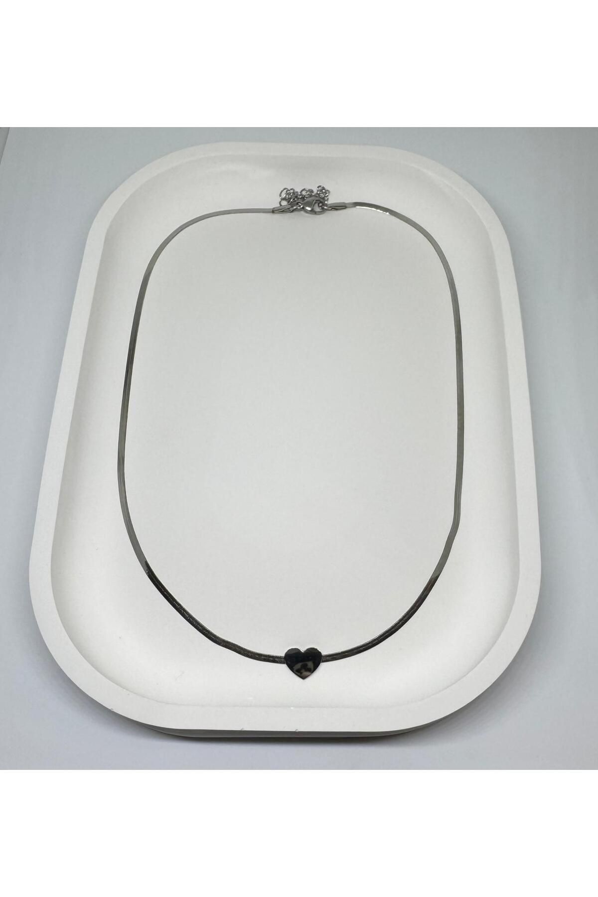 Li'Jewelry ÇELİK İTALYAN ZİNCİR KALP KOLYE