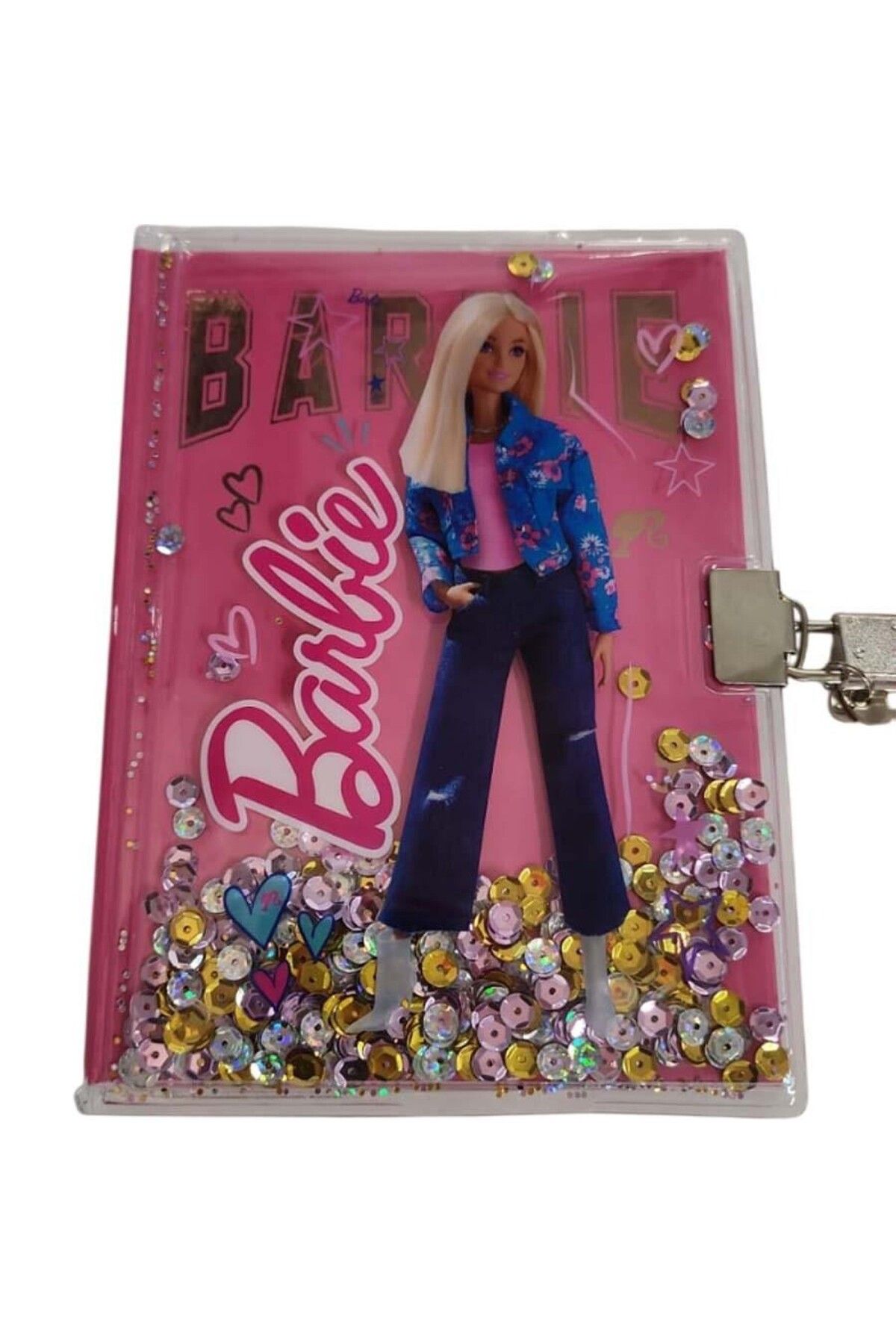 Dolphin Hatıra Defteri Barbie Pullu Kilitli B-804 (Karışık Model 1 Adet)