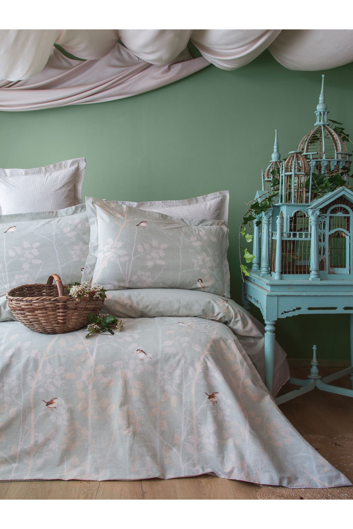 BED LİNE Senses Elysian complete takımı adaçayı çift kişilik
