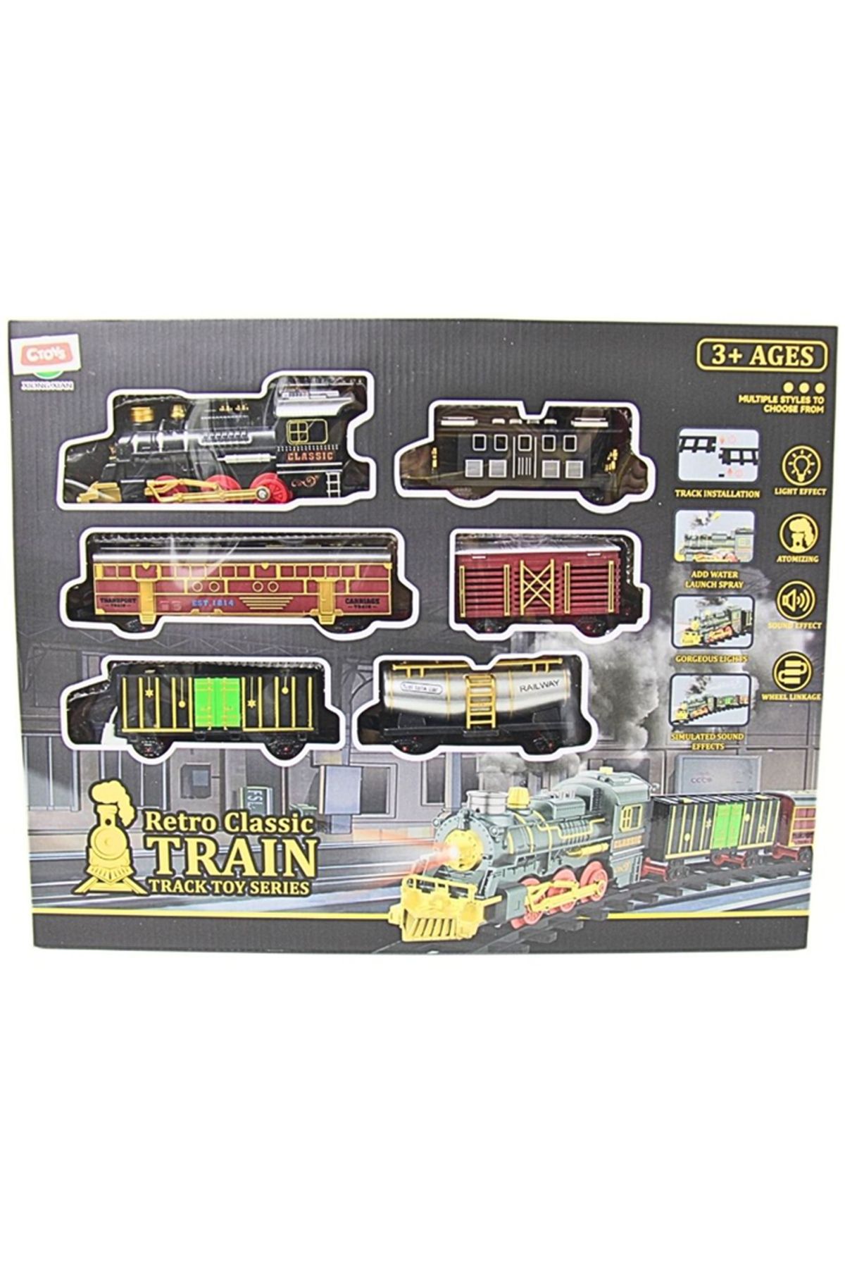 ctoy Oyuncak Retro Tren Seti 699-35A