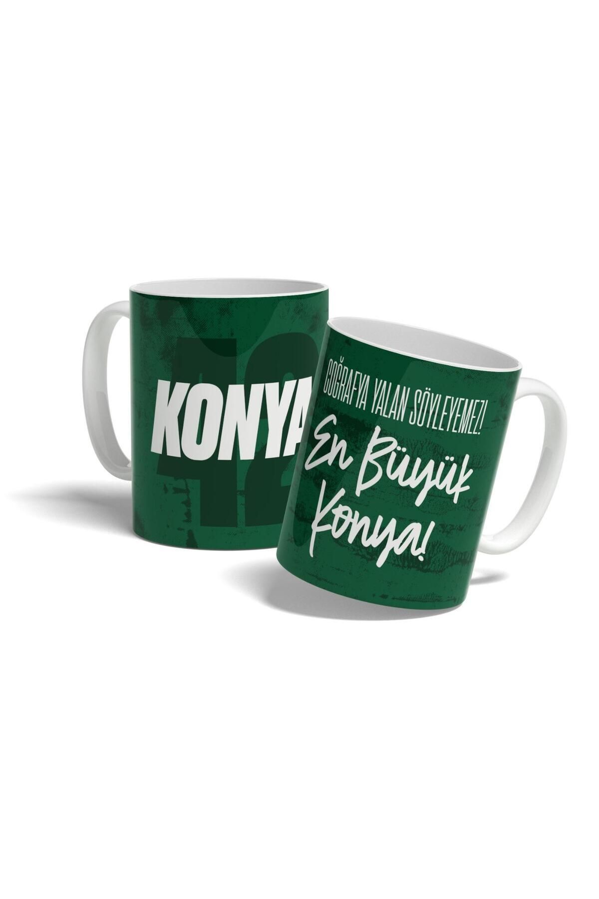 BİBANAPROMOSYON Konyaspor Kupa Bardak Konya Taraftar En Büyük Konya Tasarım Baskılı Hediye Kupa Bardak
