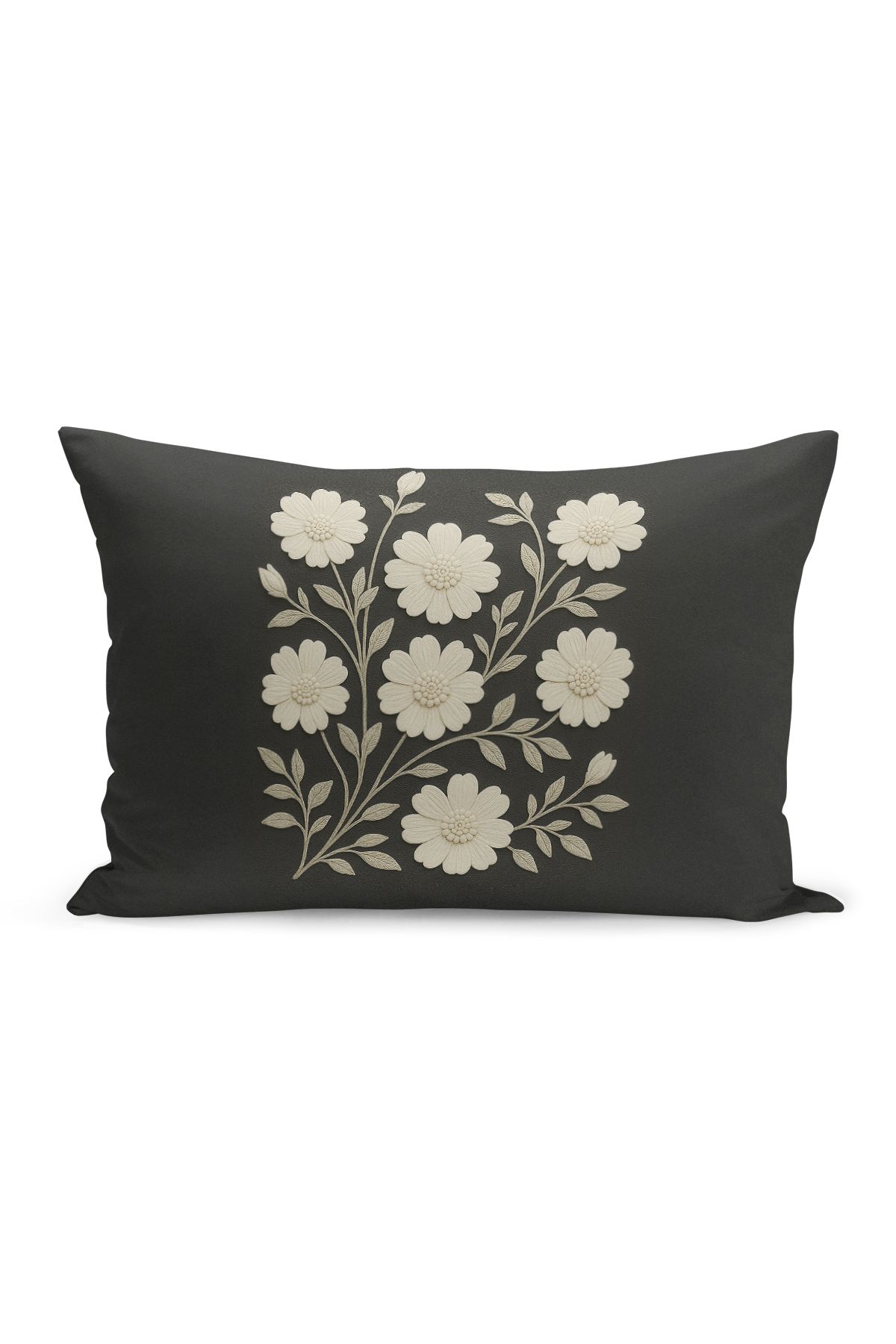 Bertille Home-Set de 3 huse de pernă cu imprimare digitală pe două părți (aspect de broderie cu model de puncție) 5